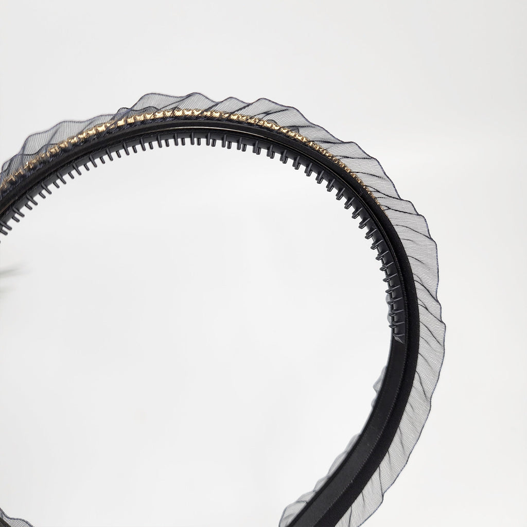 Lovely Crystal Thin Headband (0.8 Inch) / Simple Comfortable Alice Headband / Hair Accessories for Woman / Crystal Headband