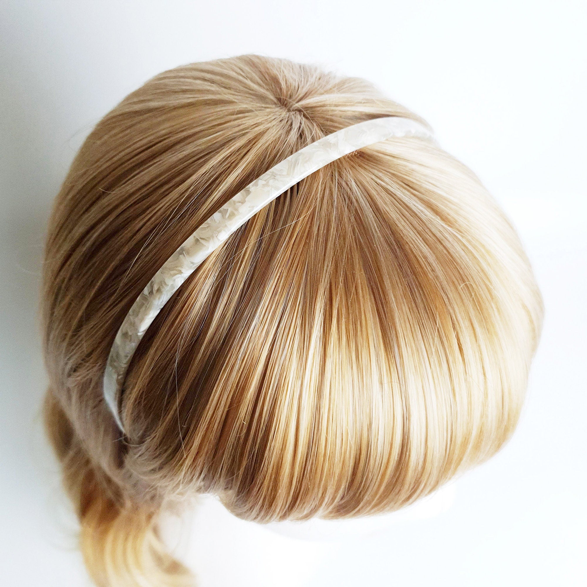 Tortoise Shell Daily Thin Headband / Luxurious French Hair Pin / Hair Accessory for Woman / Acrylic Alice Headband