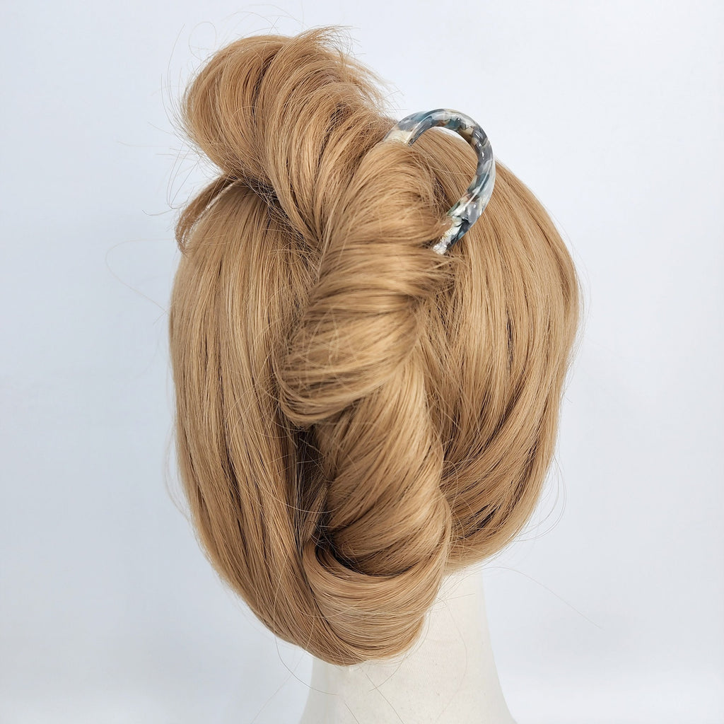 Water Drop U Shape Big Hair Stick / Tortoise Shell French Hair Pin / Hair Fork for Thick Hair
