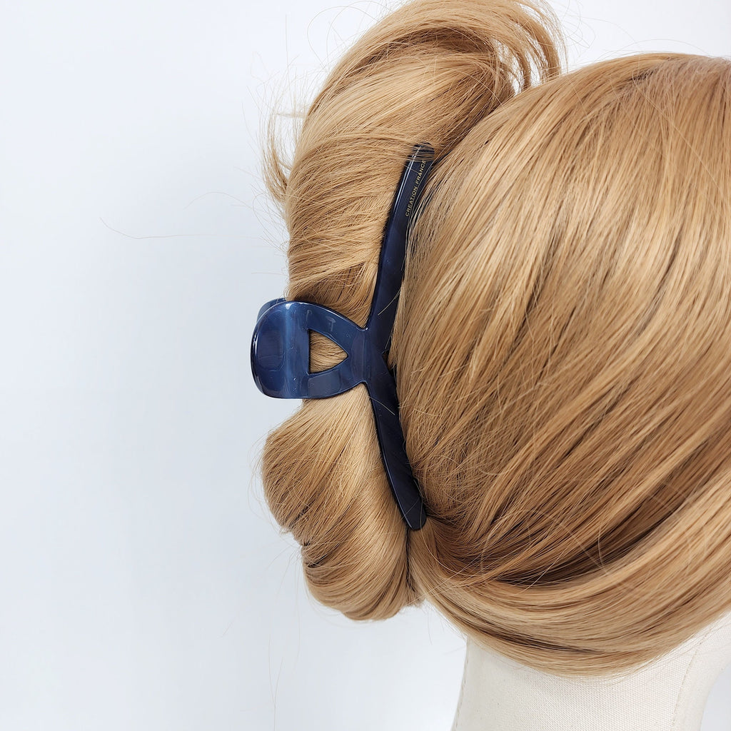 Leopard Big Twist Hair Clip (5.1 Inch) / Luxurious Pure Color French Hair Pin / Hair Barrette for Woman / Large Hair Claw Clip