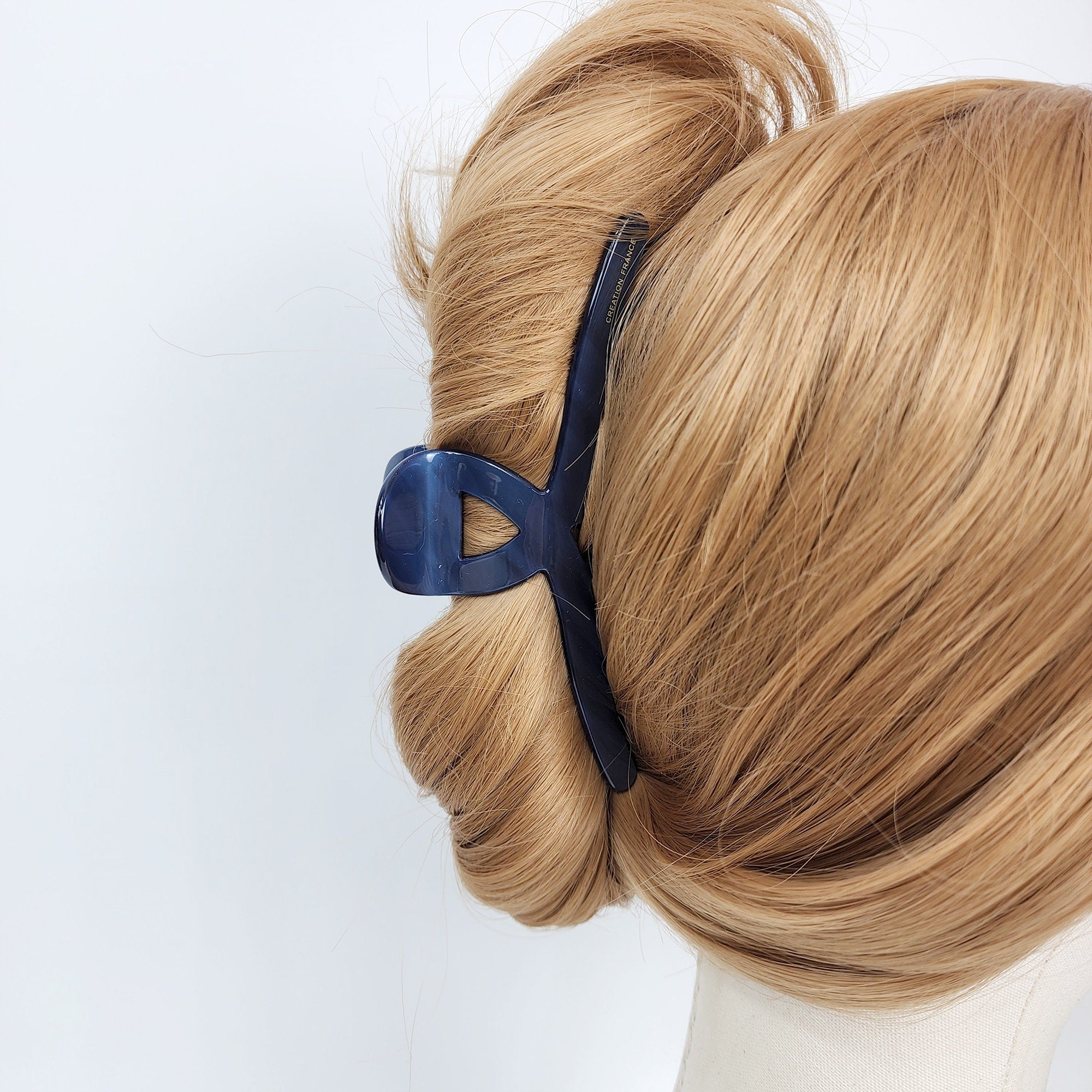 Leopard Big Twist Hair Clip (5.1 Inch) / Luxurious Pure Color French Hair Pin / Hair Barrette for Woman / Large Hair Claw Clip