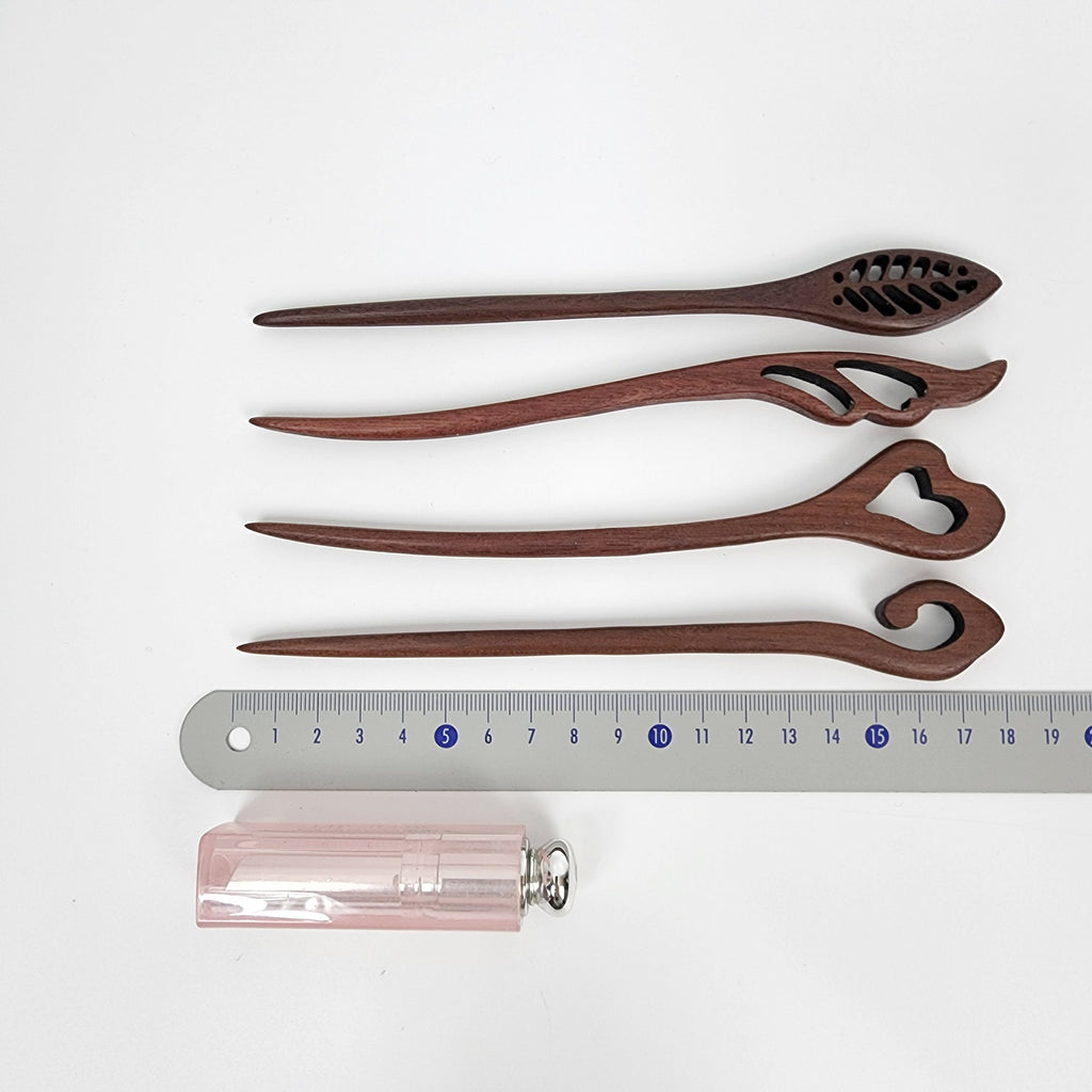 Real Wood Hair Stick (7.0 Inch) / Vintage French Hair Pin / Hair Fork for Thick Hair