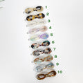 Leopard Marble Extra Mini Bobby Pin with Cubic (1.8 Inch) / Tortoise Marble French Hair Pin Clip / Hair Accessory for Woman / Bow Barrette