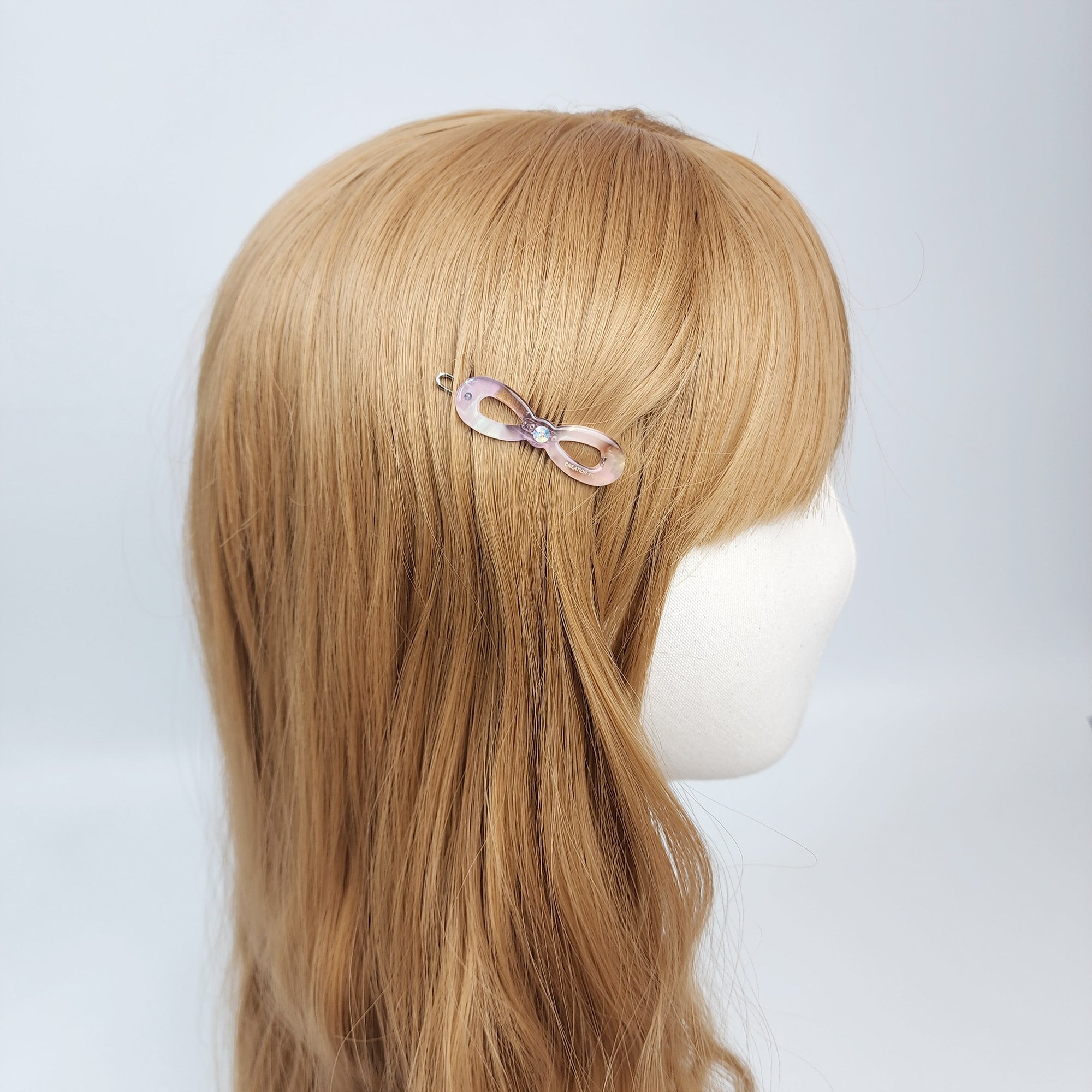 Leopard Marble Extra Mini Bobby Pin with Cubic (1.8 Inch) / Tortoise Marble French Hair Pin Clip / Hair Accessory for Woman / Bow Barrette