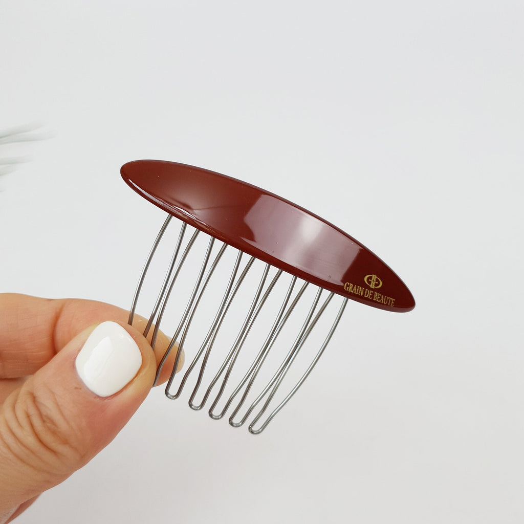 Long Oval Hair Comb Pin (2.8 Inch) / Cute Colorful Hair Pin / Hair Stick for Woman