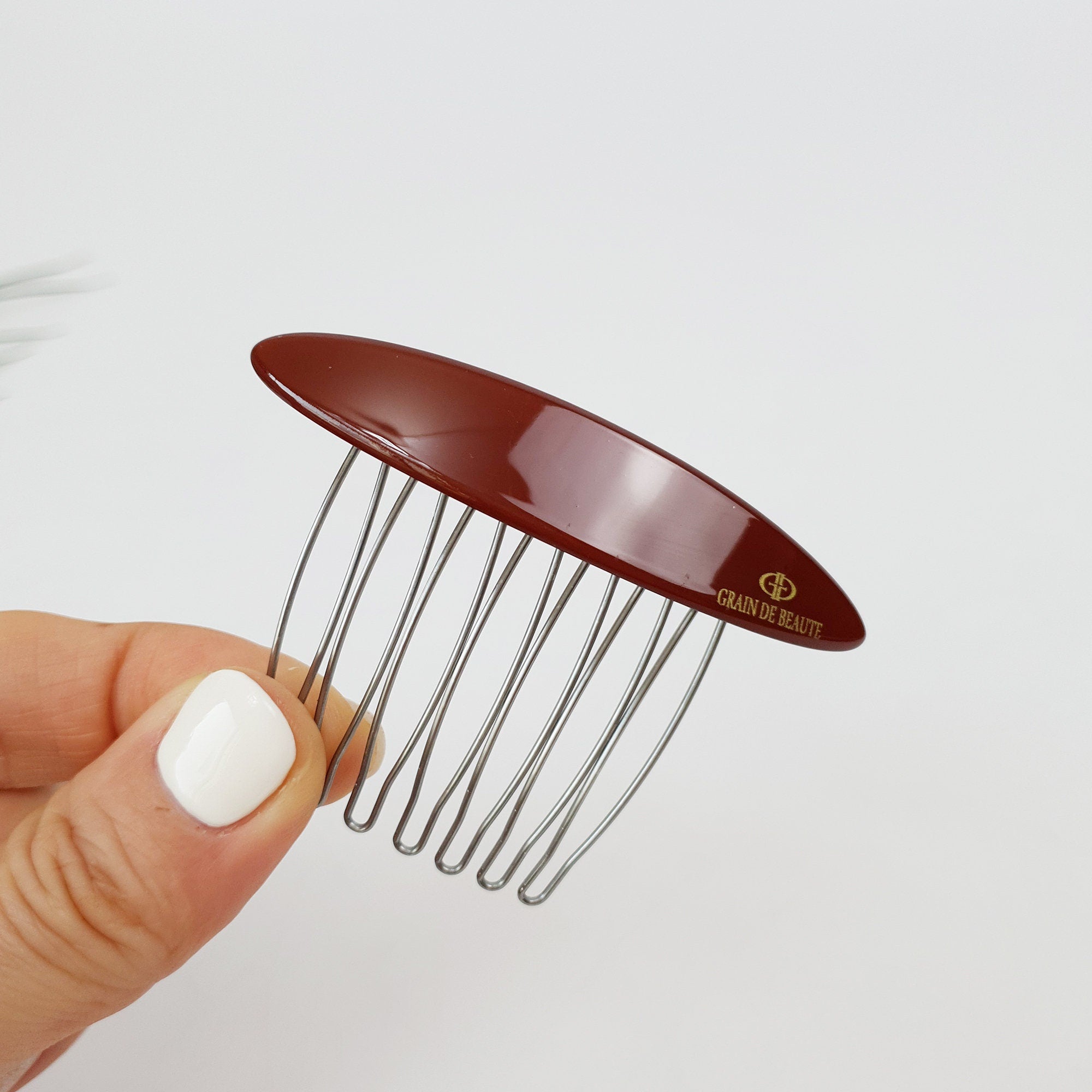 Long Oval Hair Comb Pin (2.8 Inch) / Cute Colorful Hair Pin / Hair Stick for Woman