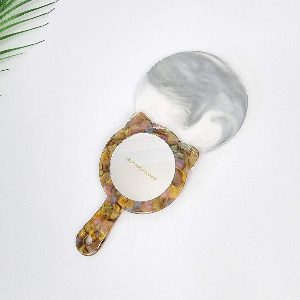 Cute Kitty Hand Held Mirror / Antique Hand Mirror / Hair Accessory for Woman