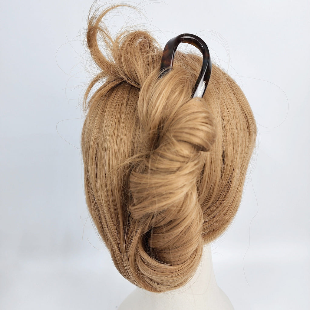 Water Drop U Shape Big Hair Stick / Tortoise Shell French Hair Pin / Hair Fork for Thick Hair