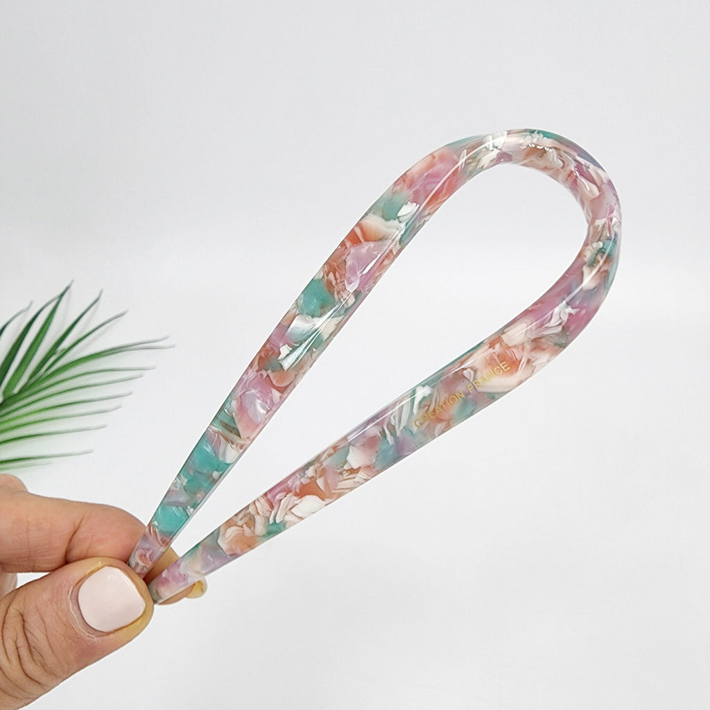 Water Drop U Shape Big Hair Stick / Tortoise Shell French Hair Pin / Hair Fork for Thick Hair