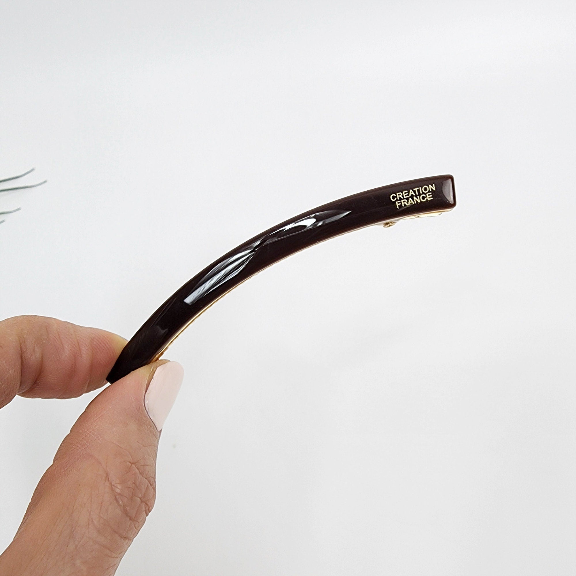 Vivid Color Curved Long Alligator Hair Clip (3.1 Inch) / Luxurious French Hair Pin / Hair Accessory for Woman