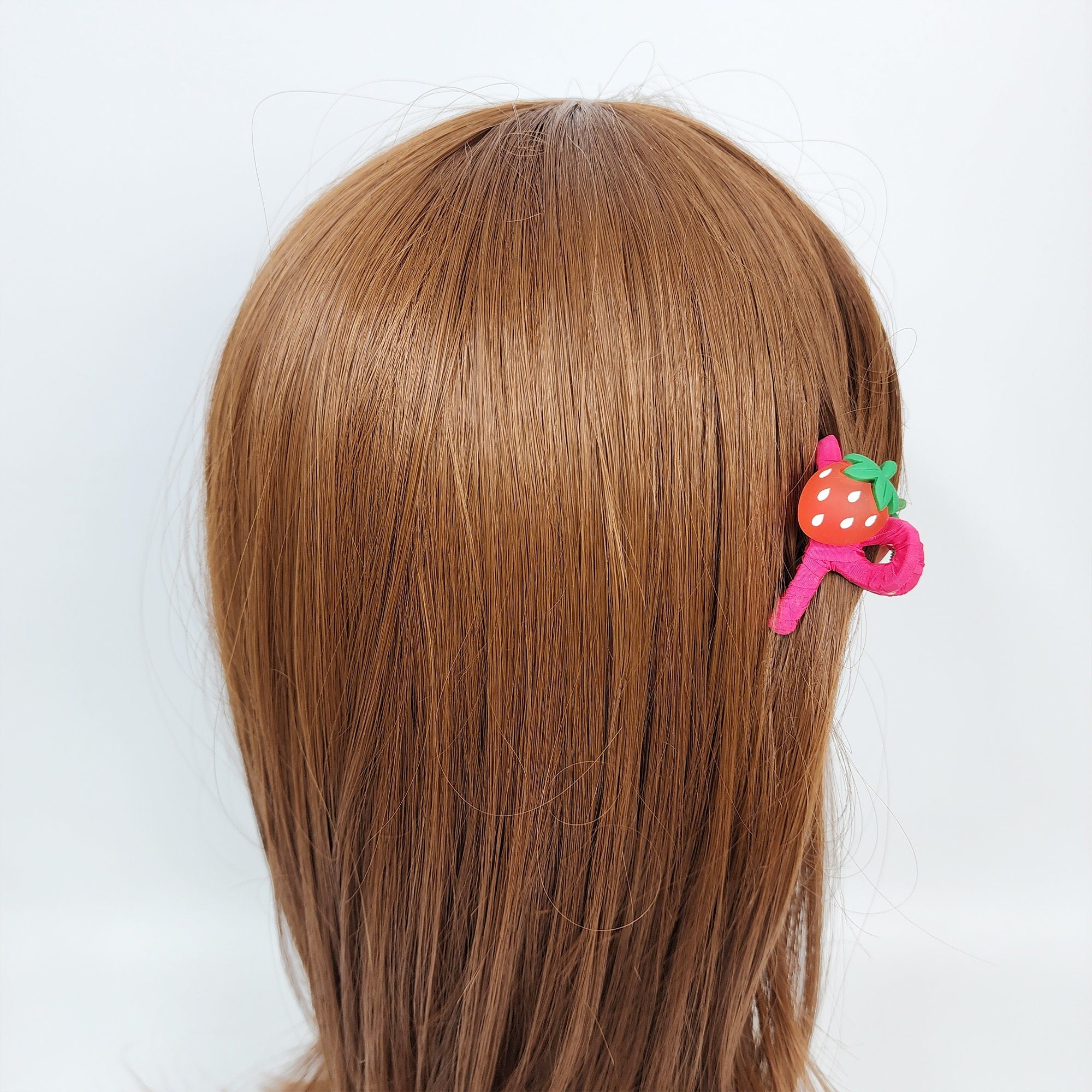 Fresh Fruit Hair Clip / Twist Mini Hair Claw Clip (2.0 Inch) / Small Acrylic and Poly Hair Pin