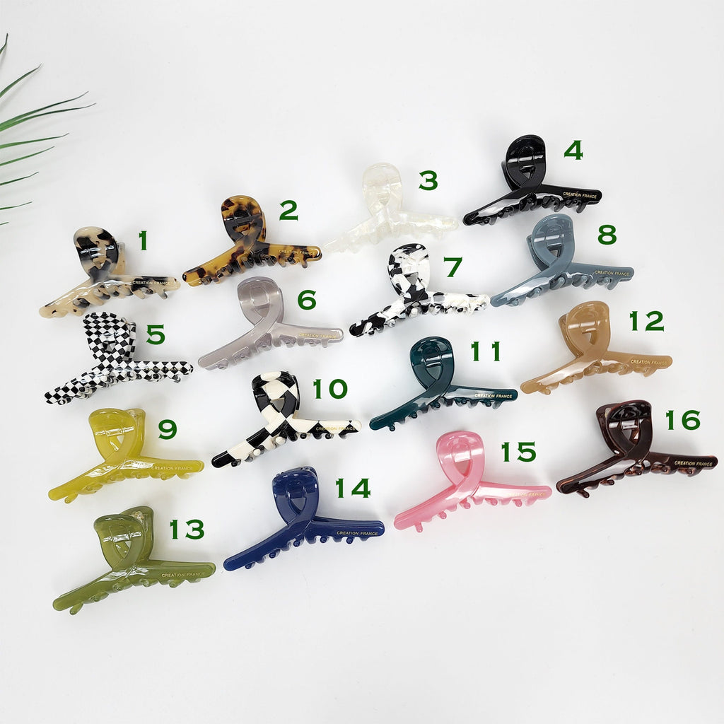 Twist Small Hair Clip Claw (2.8 Inch) / Tortoise Shell French Hair Pin / Hair Barrette for Woman / Octopus Hair Clip
