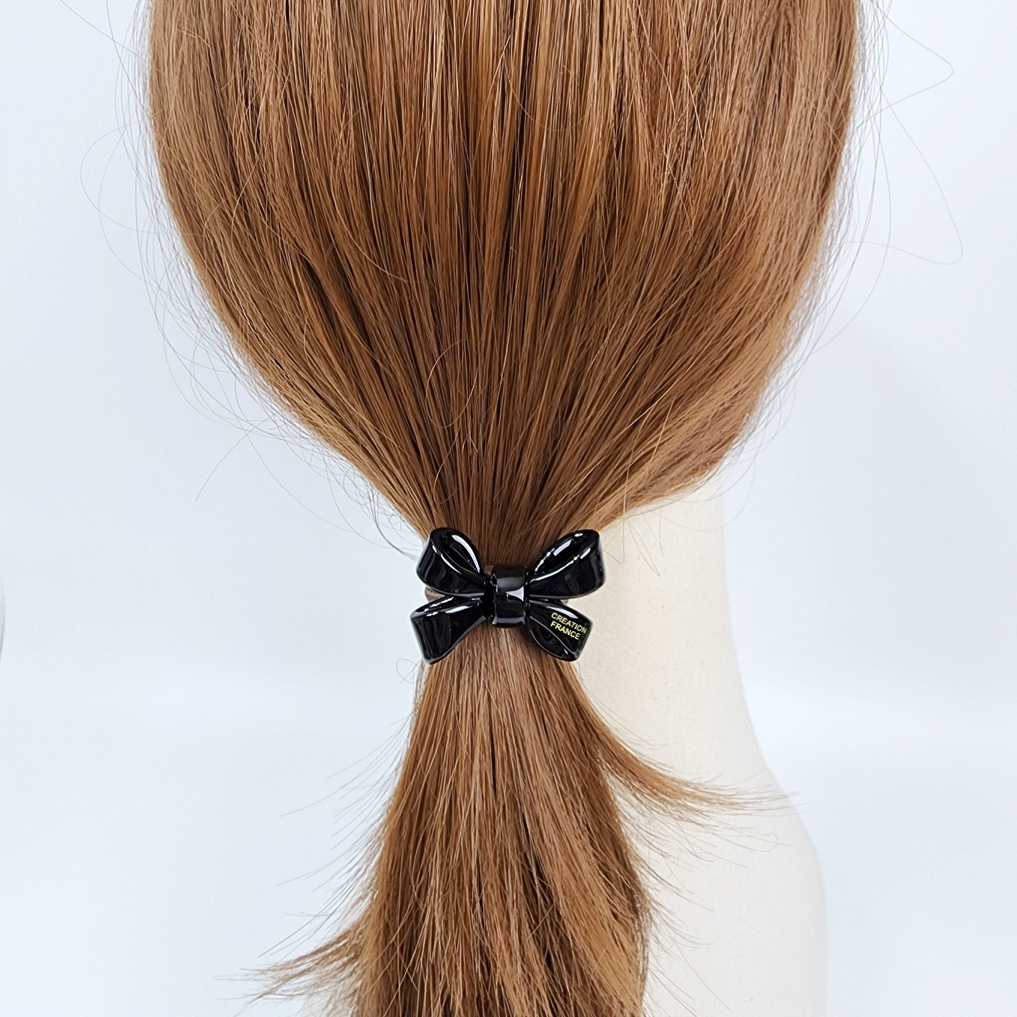 Tortoise Shell Art Butterfly Ribbon Hair Tie / Cute Point Ponytail Holder / Hair Accessory for Woman / French Hair Pin / Hair Scrunchy
