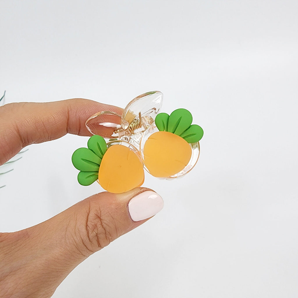 Fresh Fruit Hair Clip (1.7 Inch) / Small Acrylic Clips / Mini Claw Clip for Girl / Hair Accessory for Woman