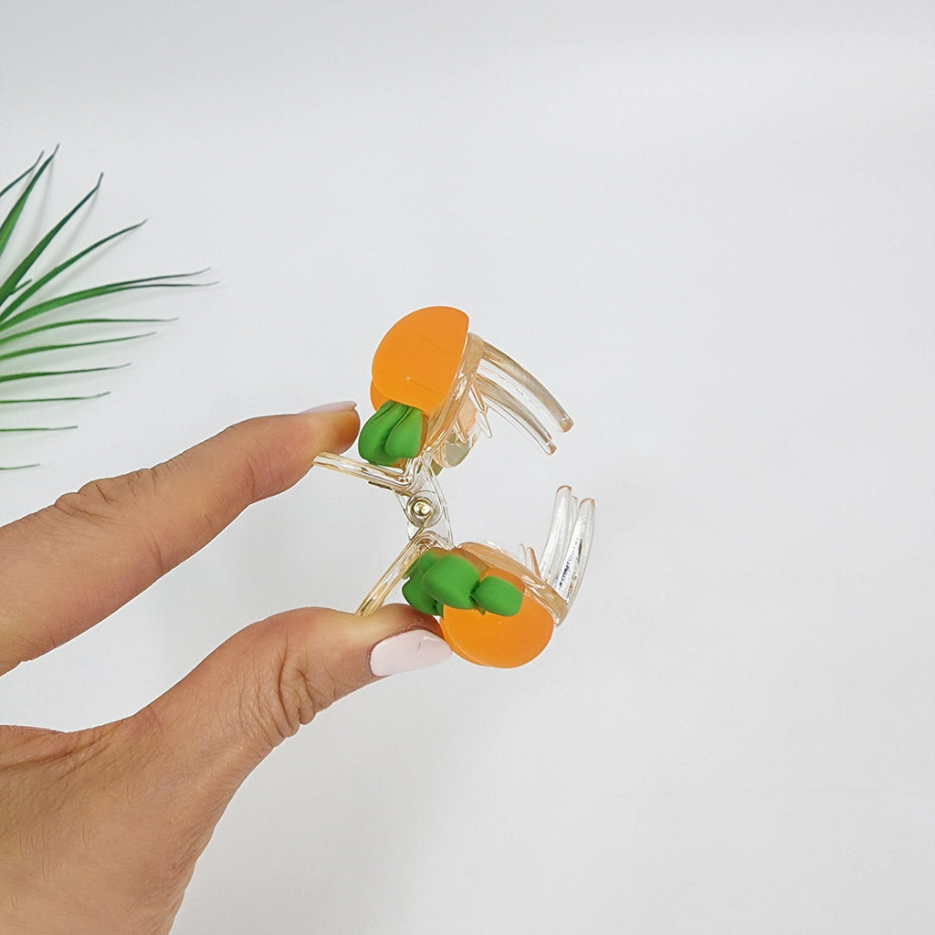 Fresh Fruit Small Hair Claw Clip (2.2 Inch) / Small Acrylic and Poly Hair Pin / Hair Accessory for Woman