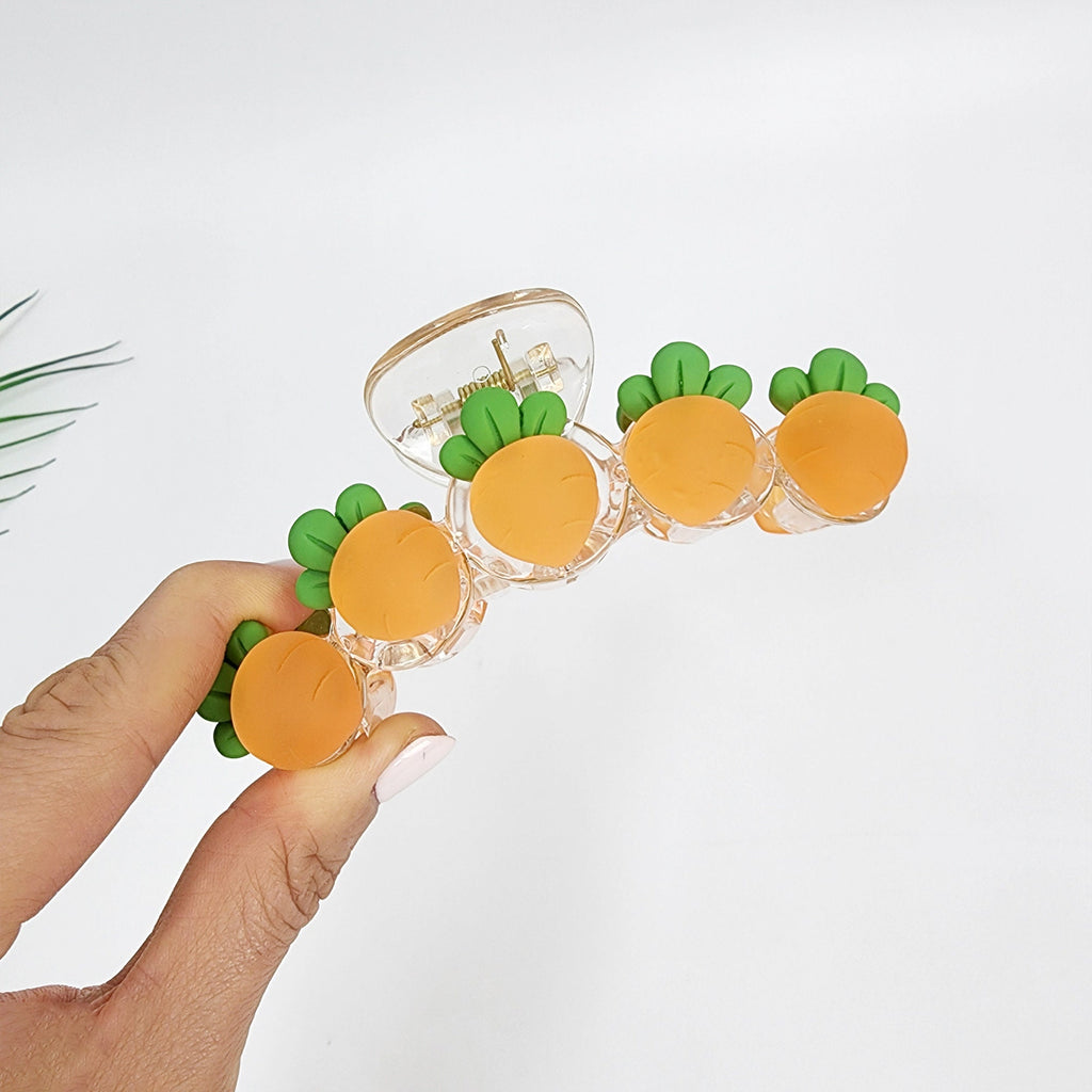 Fresh Fruit Large Hair Claw Clip (4.0 Inch) / Jumbo Acrylic and Poly Hair Pin / Hair Accessory for Woman