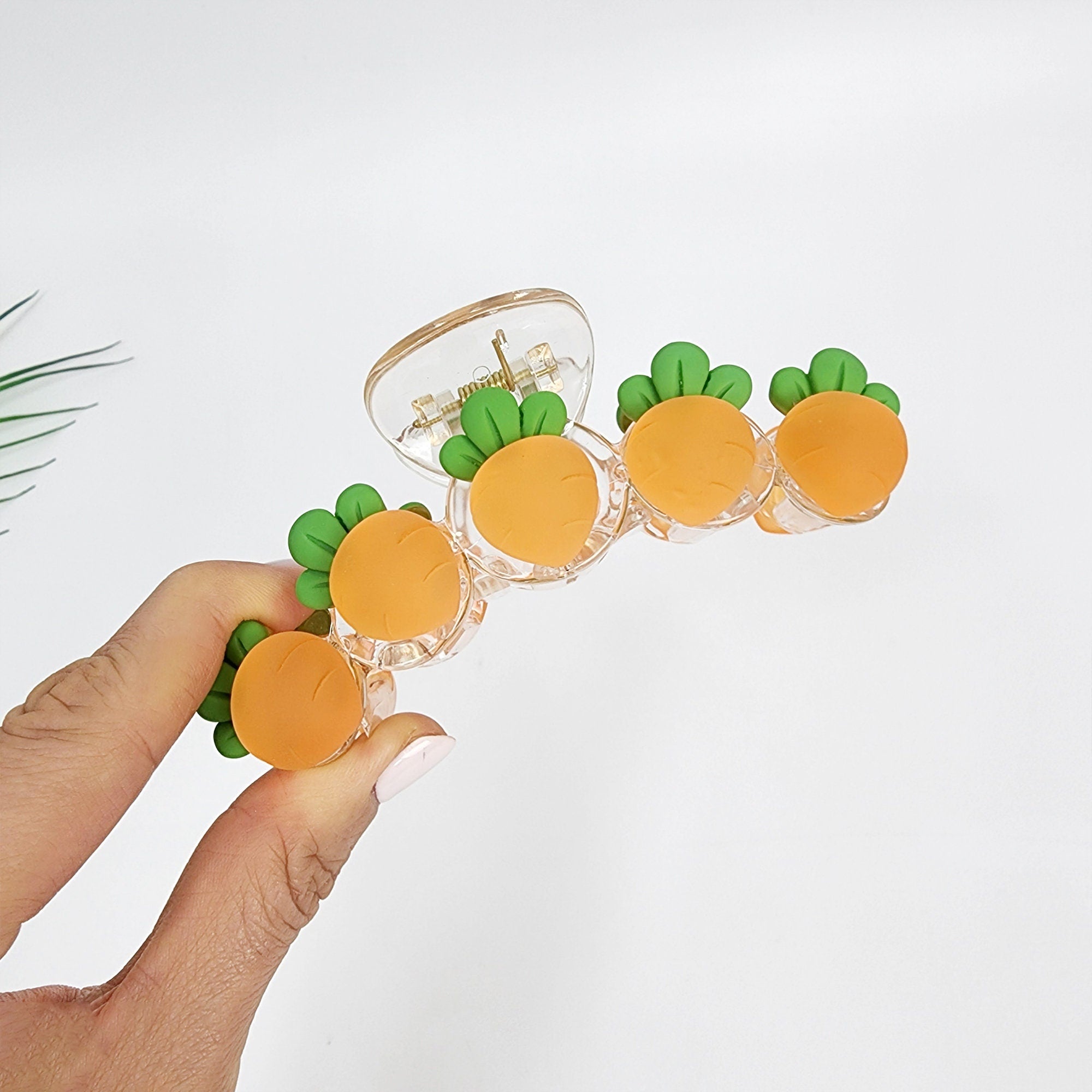 Fresh Fruit Large Hair Claw Clip (4.0 Inch) / Jumbo Acrylic and Poly Hair Pin / Hair Accessory for Woman