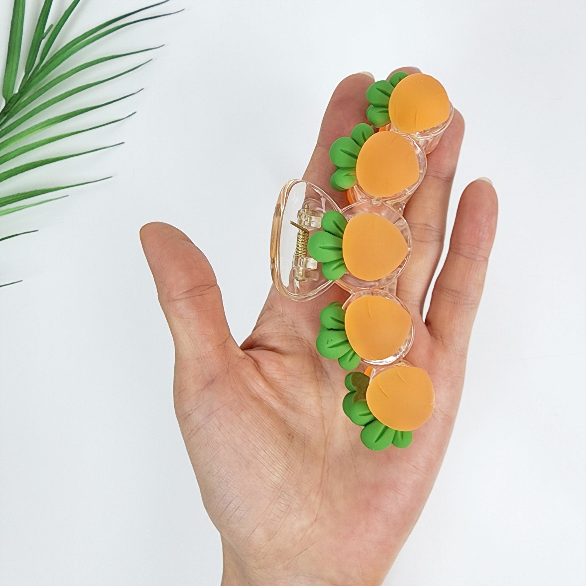 Fresh Fruit Large Hair Claw Clip (4.0 Inch) / Jumbo Acrylic and Poly Hair Pin / Hair Accessory for Woman