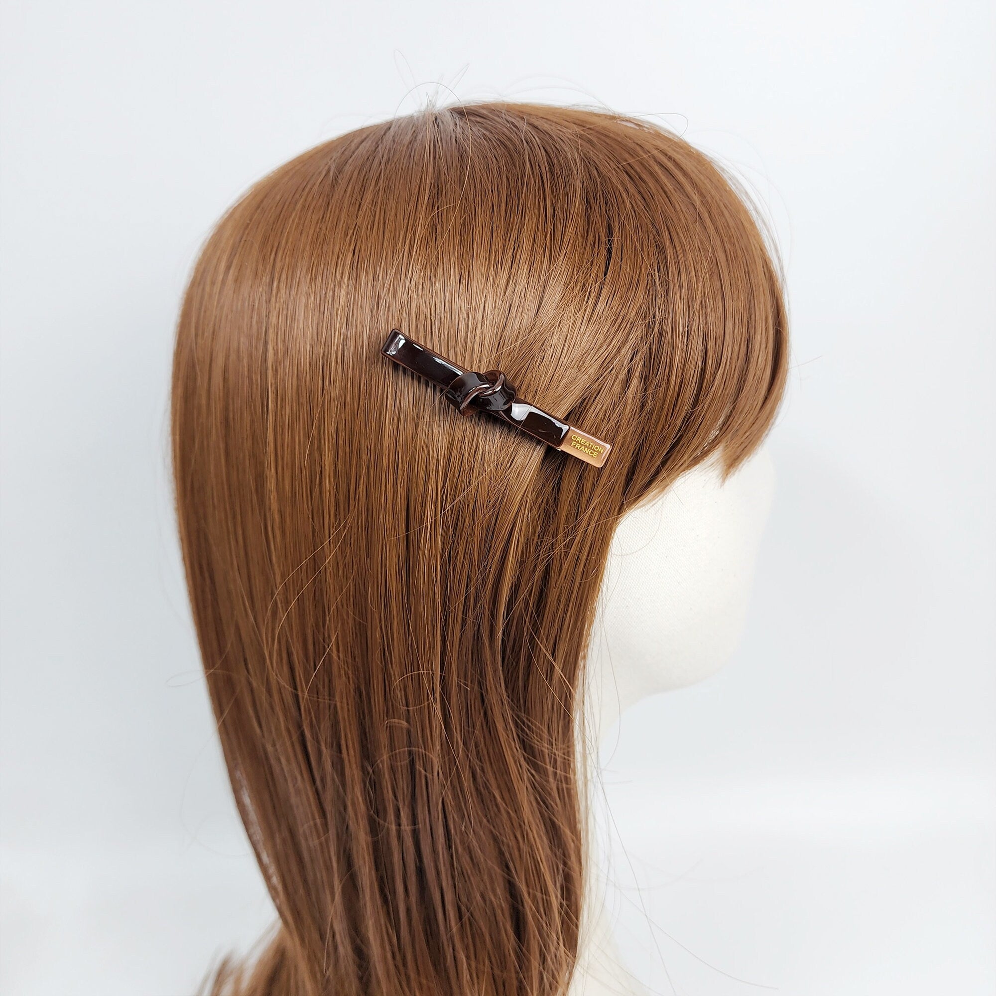 Leopard Knotted Hair Claw Clip (2.4 Inch) / Tortoise Shell French Hair Pin / Alligator Hair Clip for Woman