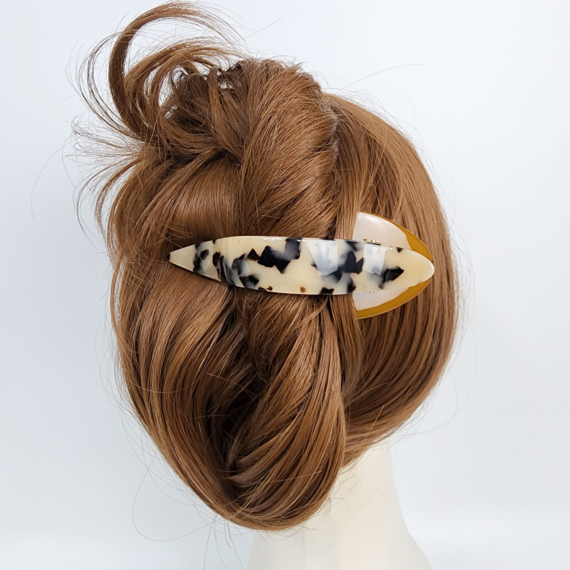 Leopard Marble Large Hair Claw Clip / Tortoise Shell French Hair Pin / Alligator Hair Clip for Woman