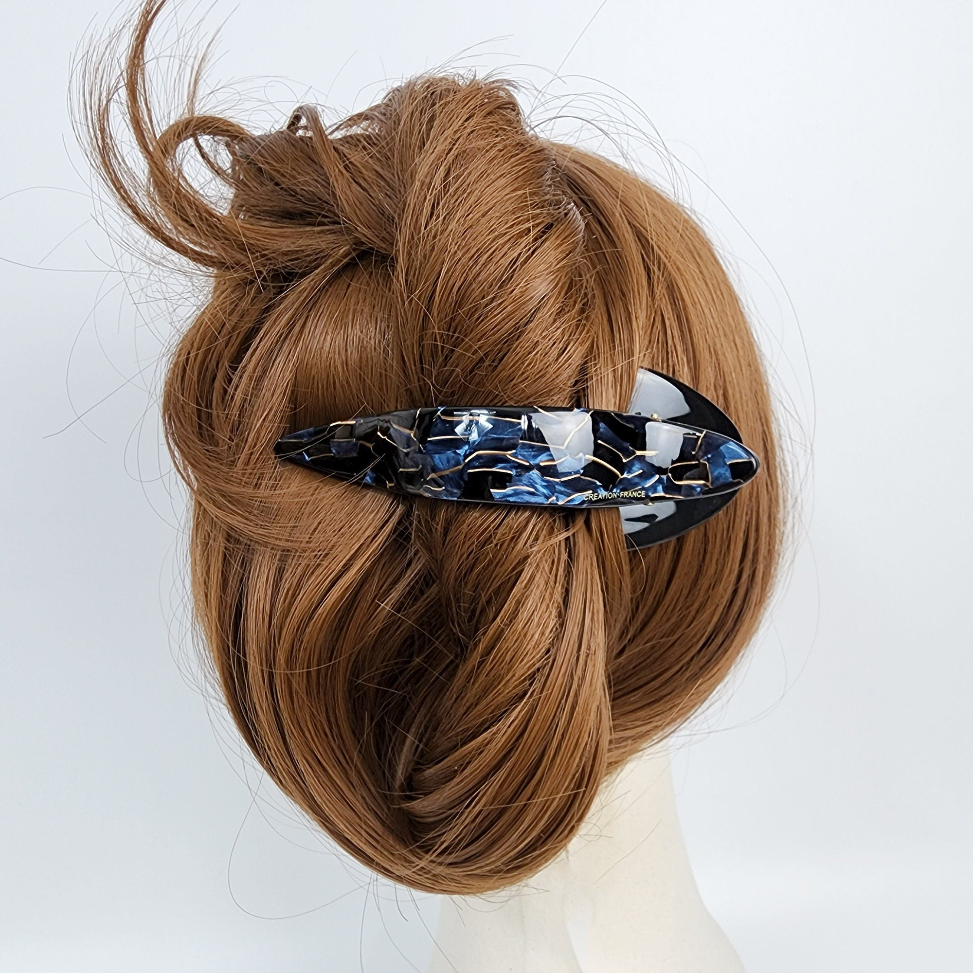 Leopard Marble Large Hair Claw Clip / Tortoise Shell French Hair Pin / Alligator Hair Clip for Woman