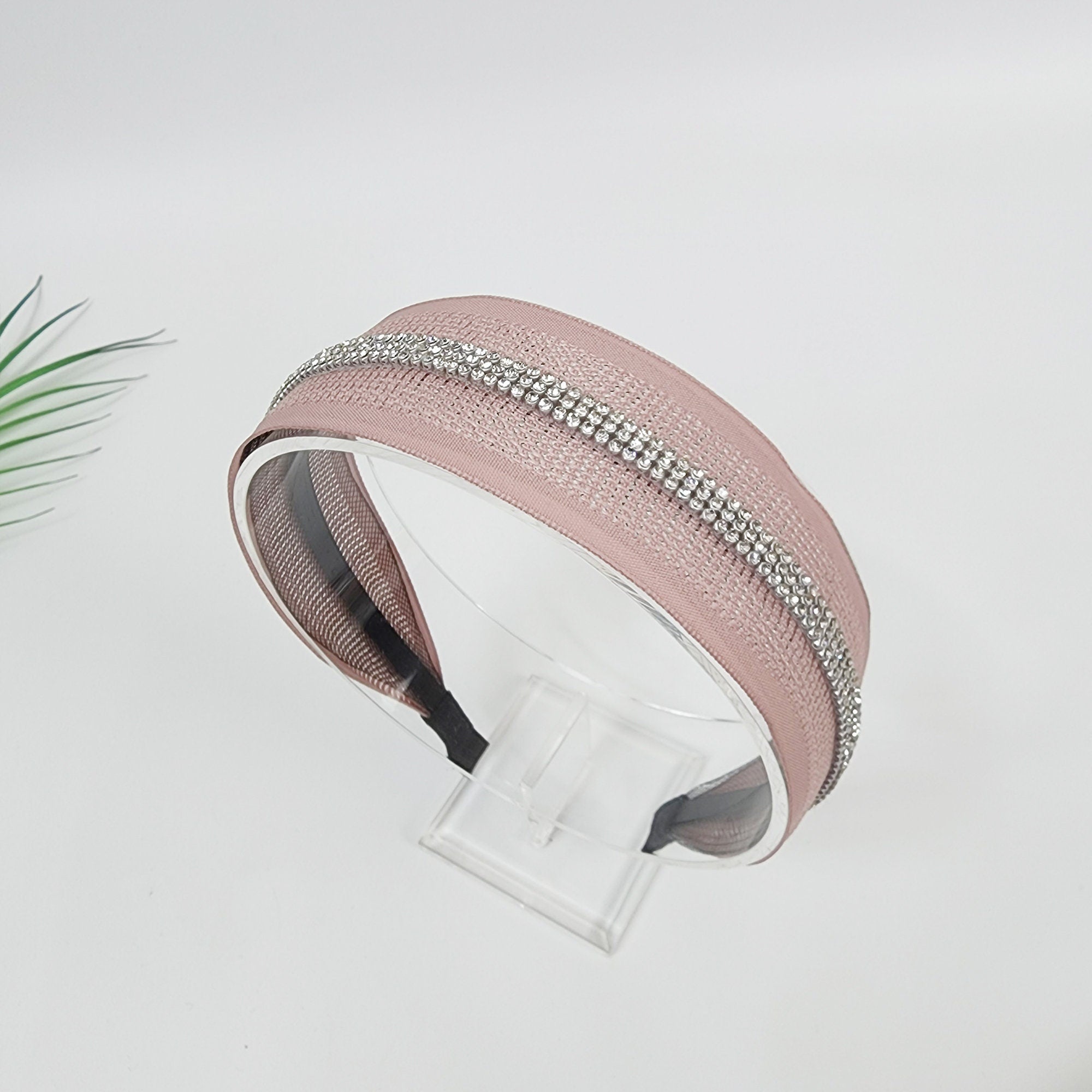 Cool Punching Wide Headband with Triple Cubic Line / Fashionable Turban Bandanna / Hair Accessory for Woman