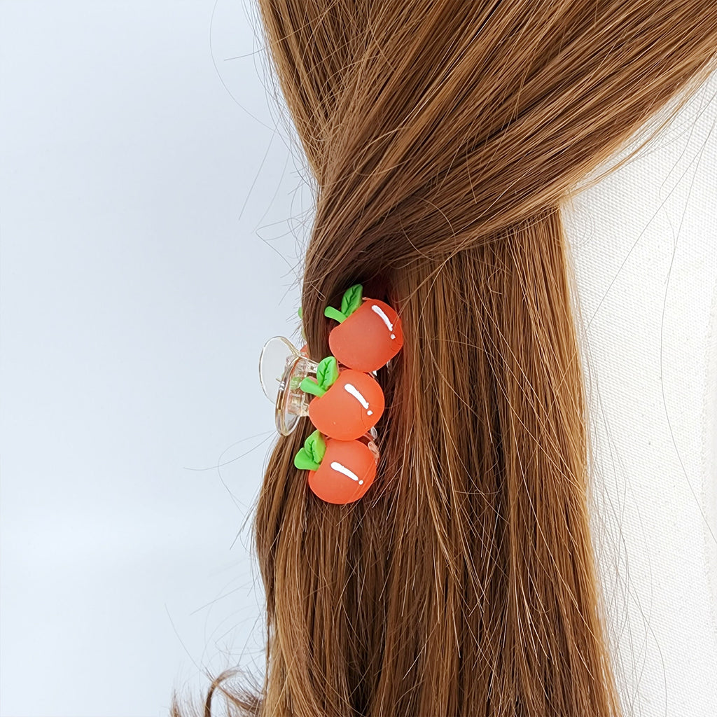 Fresh Fruit Small Hair Claw Clip (2.2 Inch) / Small Acrylic and Poly Hair Pin / Hair Accessory for Woman