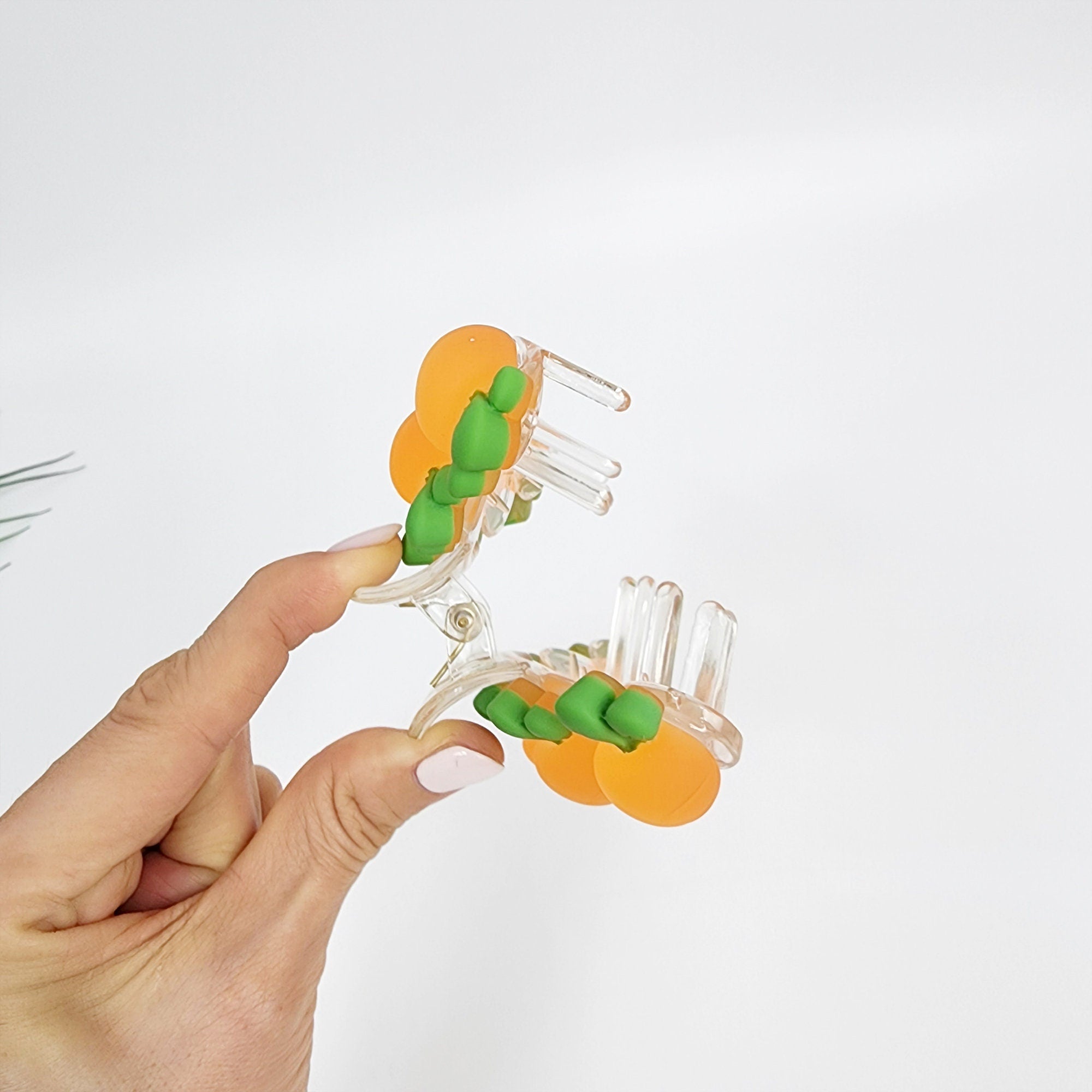 Fresh Fruit Large Hair Claw Clip (4.0 Inch) / Jumbo Acrylic and Poly Hair Pin / Hair Accessory for Woman
