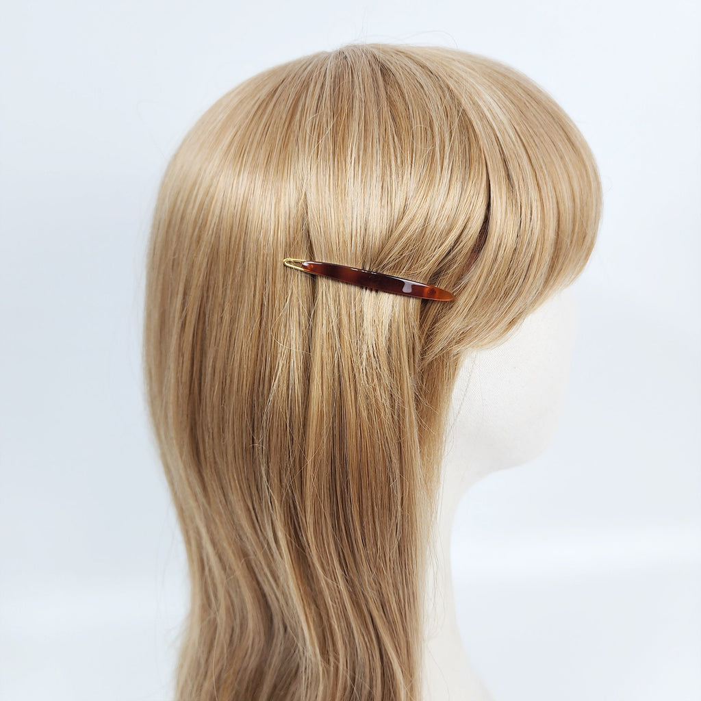 Raurence Oval Slim Long Bobby Pin (2.2 Inch) / Luxurious French Hair Pin / Hair Accessory for Woman / Snap Pin for Thin Hair