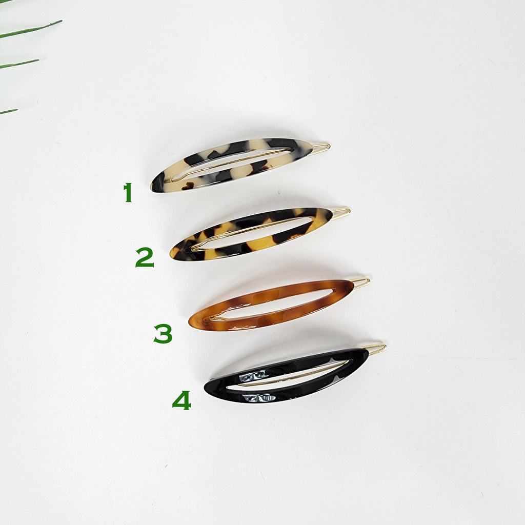 Raurence Oval Long Bobby Pin (2.6 Inch) / Luxurious French Hair Pin / Hair Accessory for Woman / Mini Claw Clip / Snap Pin for Thin Hair