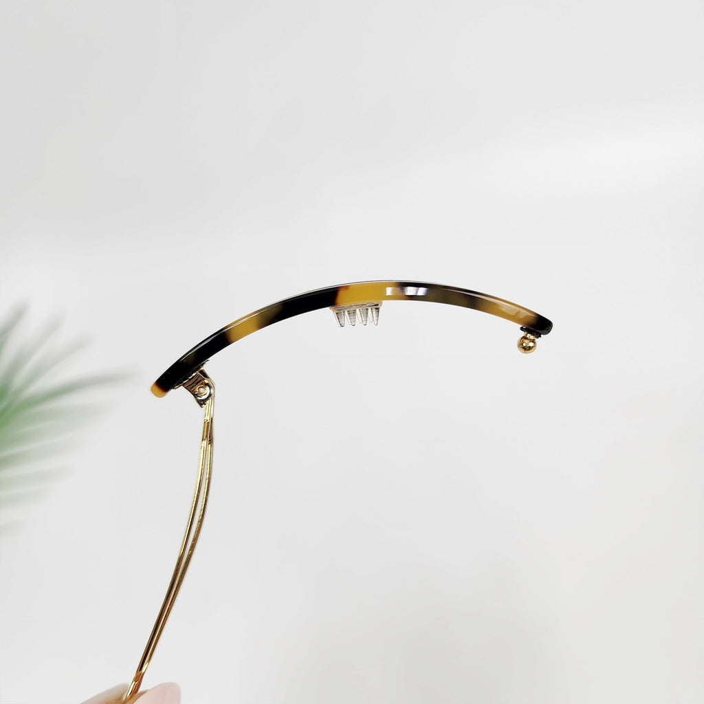 Raurence Oval Long Bobby Pin (2.6 Inch) / Luxurious French Hair Pin / Hair Accessory for Woman / Mini Claw Clip / Snap Pin for Thin Hair