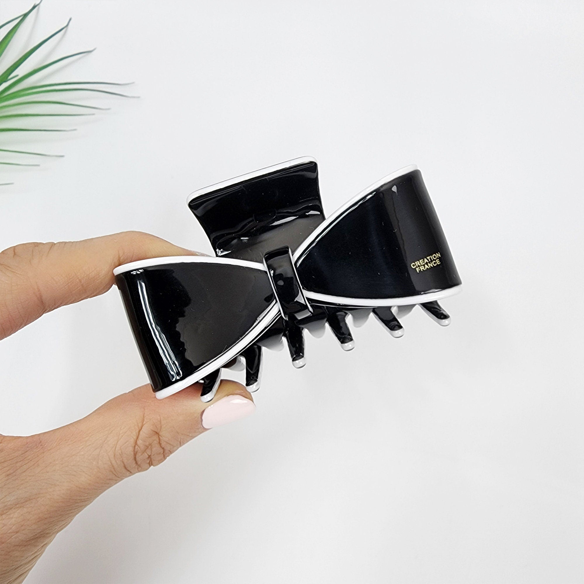 Pastel Color Large Bow Ribbon Hair Claw Clip (3.0 Inch) / Luxurious French Hair Pin / Hair Accessory for Woman