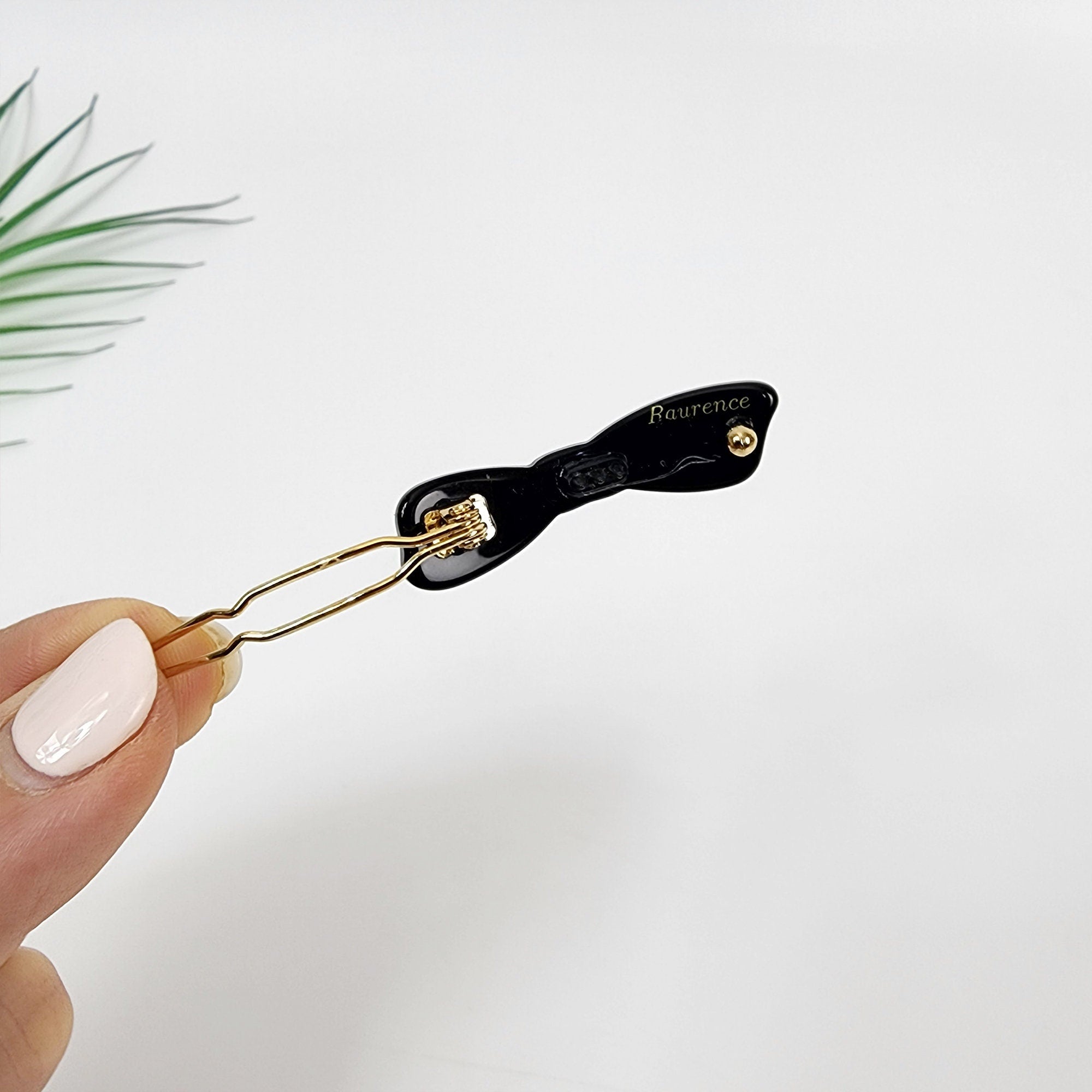 Cute Ribbon Extra Mini Bobby Pin (1.6 Inch) / Pure Color Small French Hair Pin / Hair Accessory for Woman / Snap Clip for Thin Hair