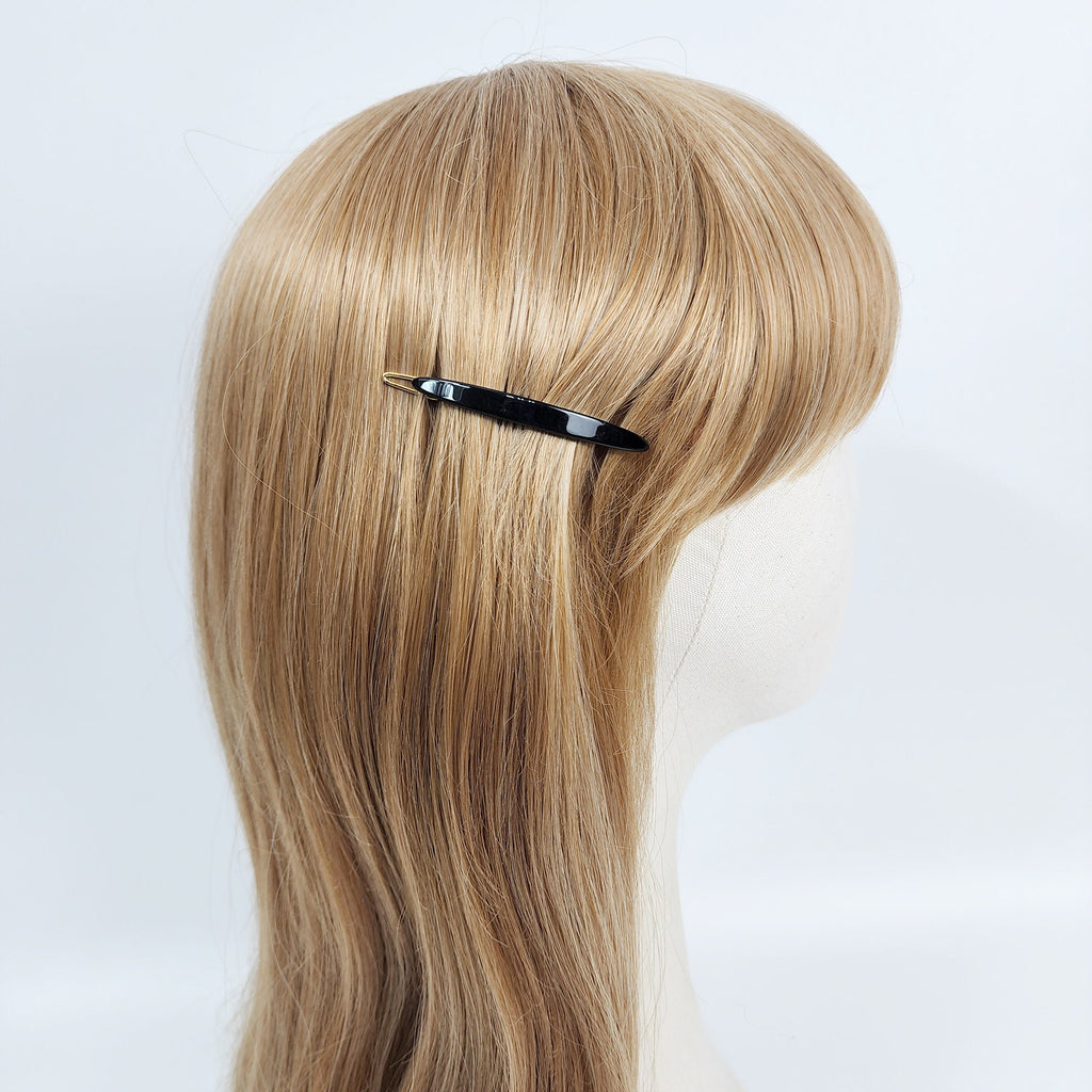 Raurence Oval Slim Long Bobby Pin (2.2 Inch) / Luxurious French Hair Pin / Hair Accessory for Woman / Snap Pin for Thin Hair