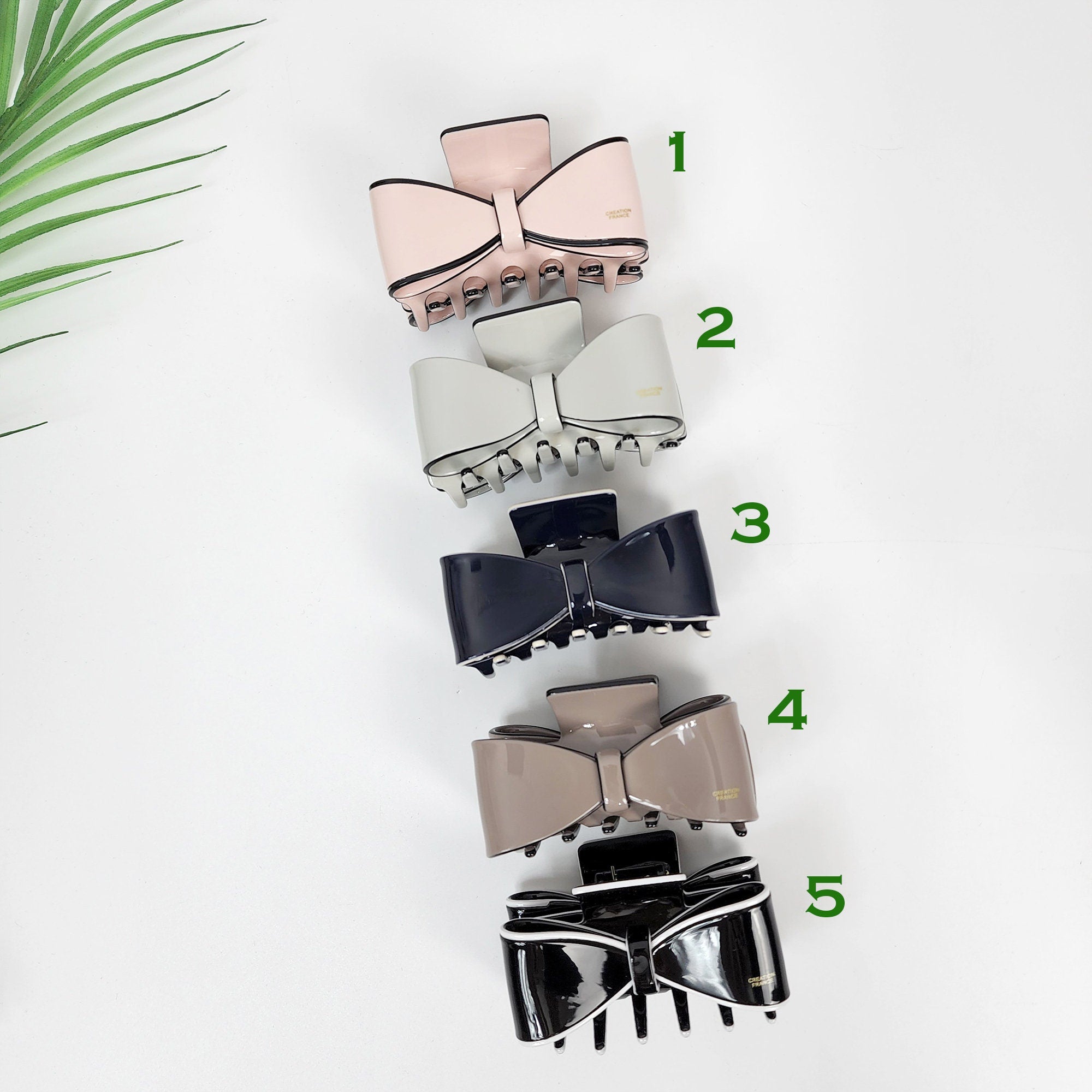 Pastel Color Large Bow Ribbon Hair Claw Clip (3.0 Inch) / Luxurious French Hair Pin / Hair Accessory for Woman