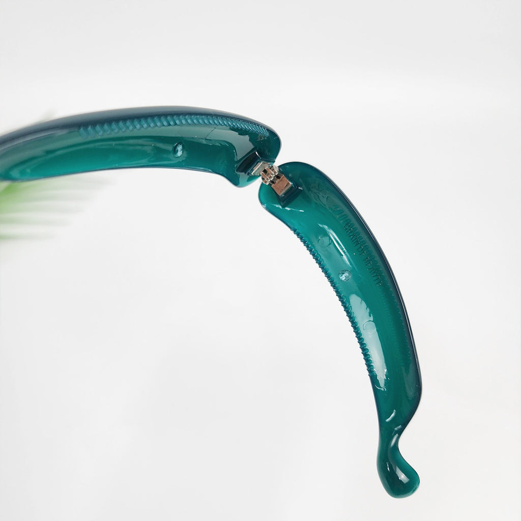 Pure Color Round Banana Clip (3.8 Inch) / Colorful Hair Comb Barrette / Clincher Comb Hair Accessory