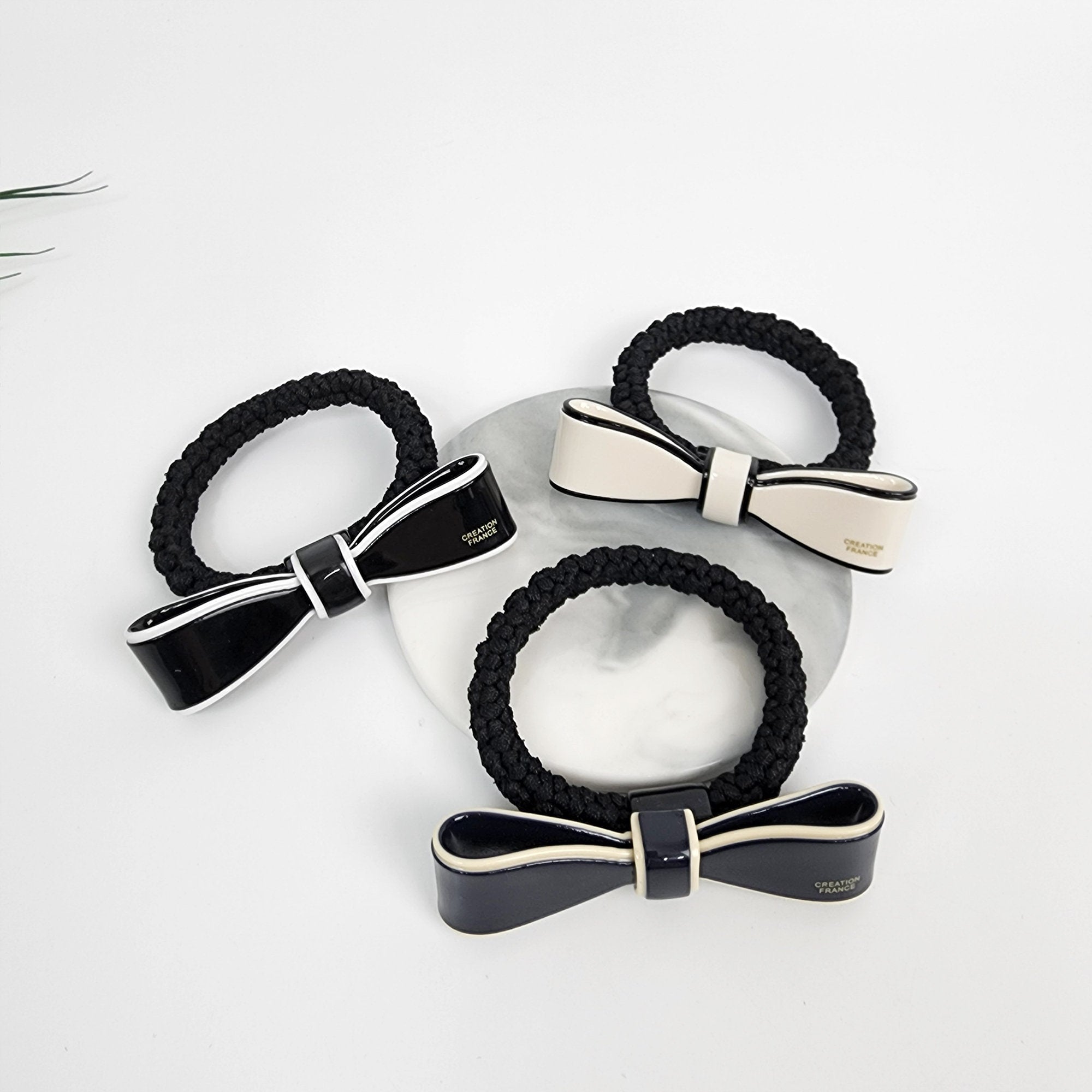 Pastel Color Line Ribbon Bold Twist Hair Tie / Pure Color Simple Ponytail Holder / Hair Accessory for Woman / French Hair Pin