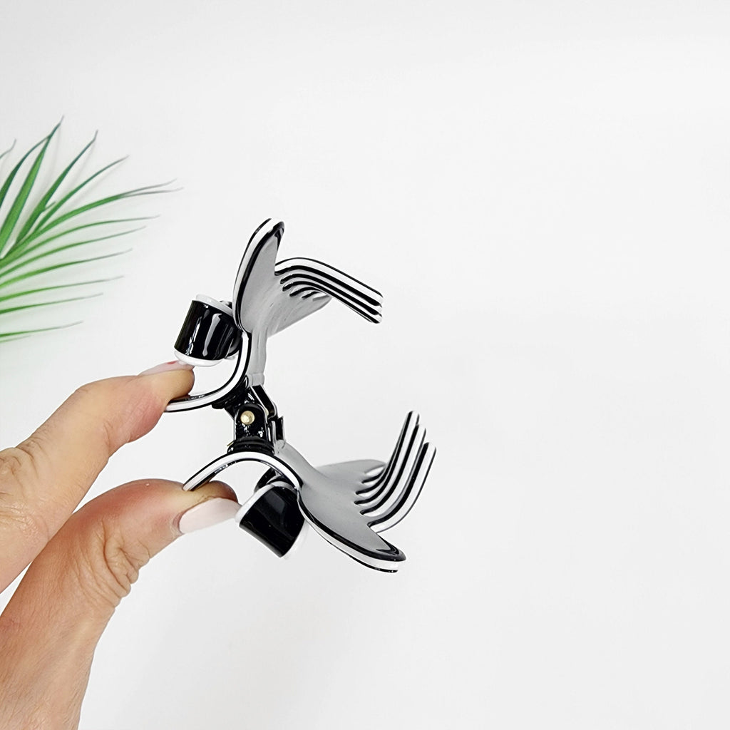 Pastel Color Ribbon Long Slim Hair Claw Clip (4.1 Inch) / Luxurious French Hair Pin / Hair Accessory for Woman