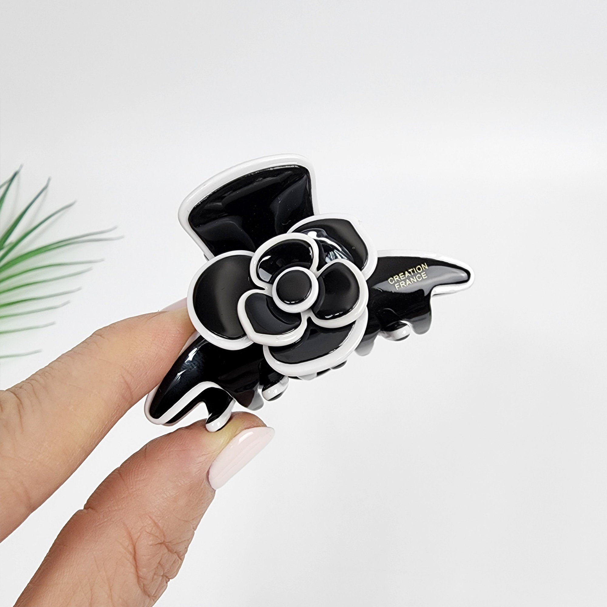 Pastel Color Lovely Camellia Flower Hair Clip (2.6 Inch) / Luxurious French Hair Pin / Hair Accessory for Woman