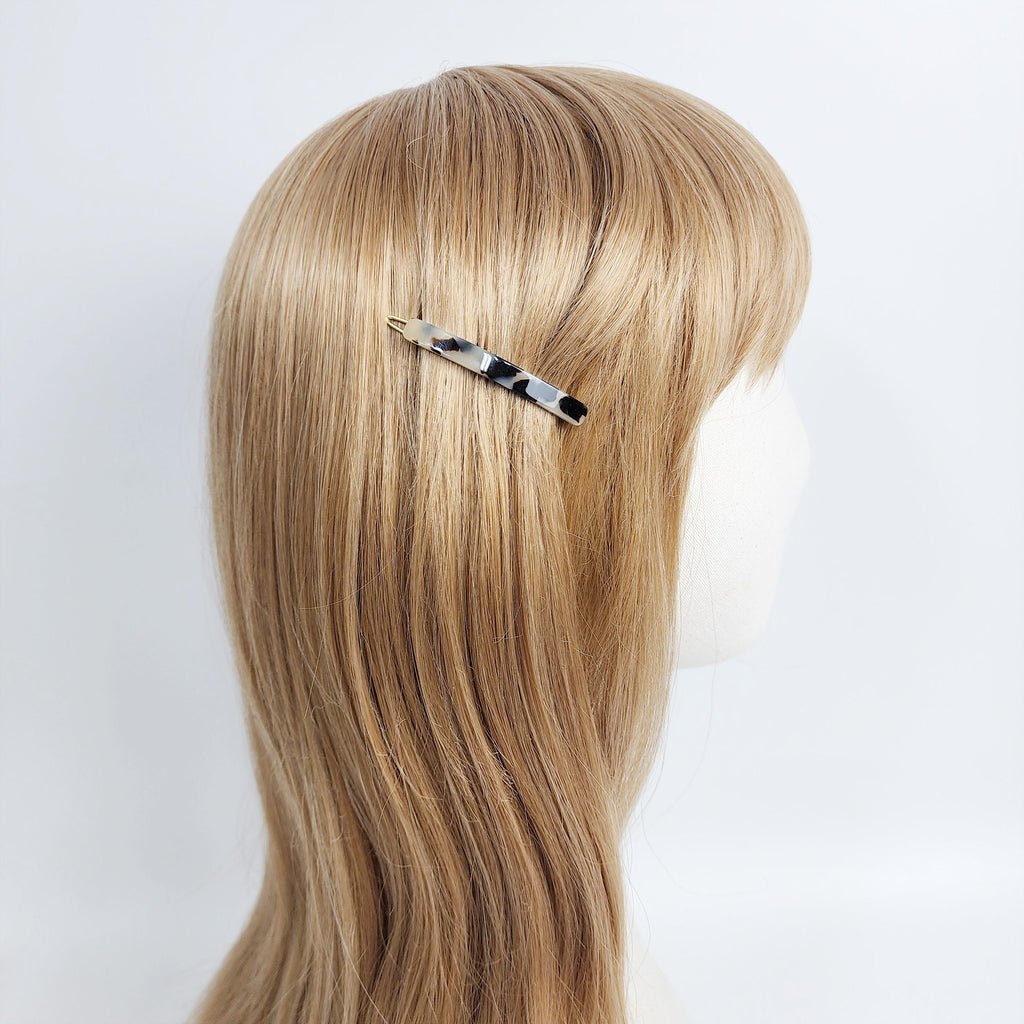 Laurence Curved Line Bobby Pin (2.0 Inch) / Luxurious Small French Hair Pin / Hair Accessory for Woman / Mini Hair Clips
