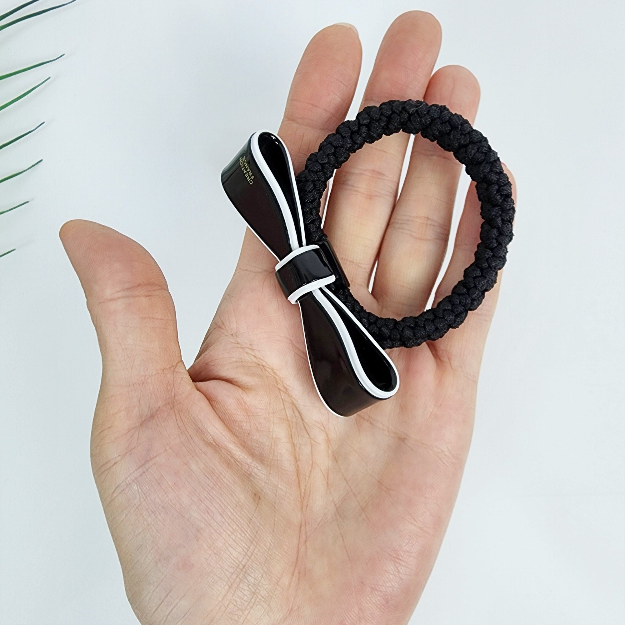 Pastel Color Line Ribbon Bold Twist Hair Tie / Pure Color Simple Ponytail Holder / Hair Accessory for Woman / French Hair Pin