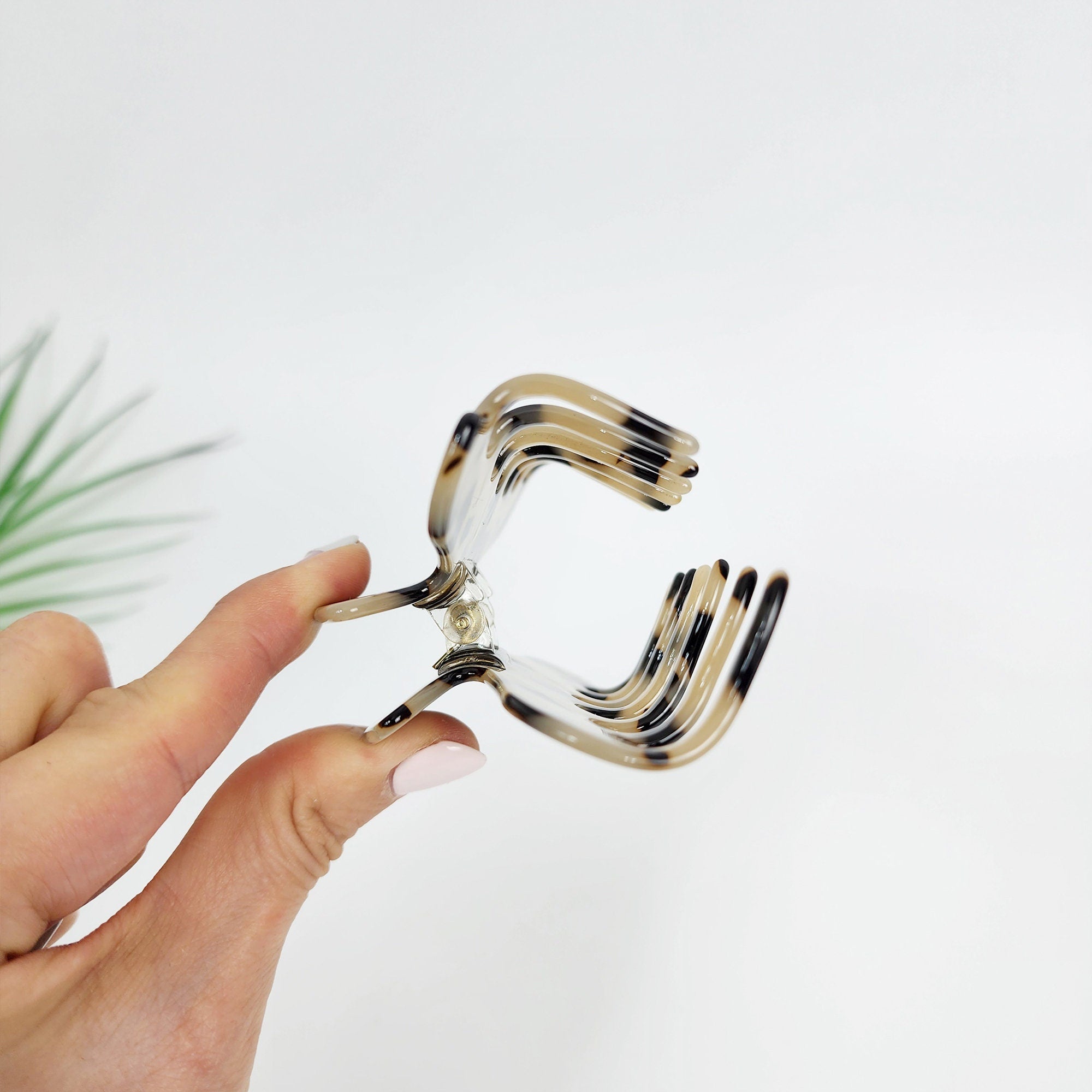 Leopard Eve Big Hair Claw Clip (4.0 Inch) / Tortoise Shell French Hair Pin / Hair Barrette for Woman