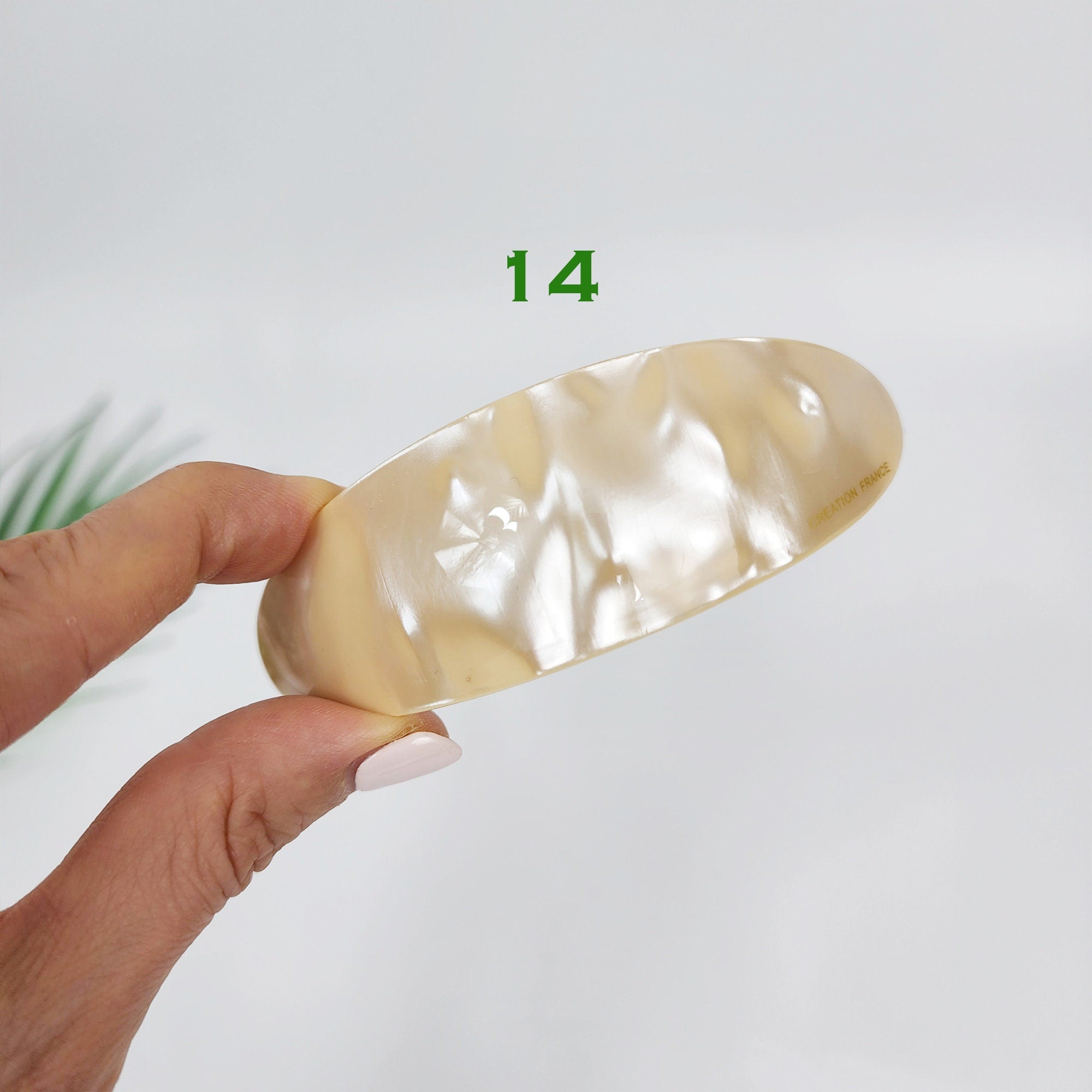 Leopard Round Oval Hair Barrette (3.7 Inch) / Tortoise Shell French Hair Pin / Hair Accessory for Woman / Automatic Hair Clip