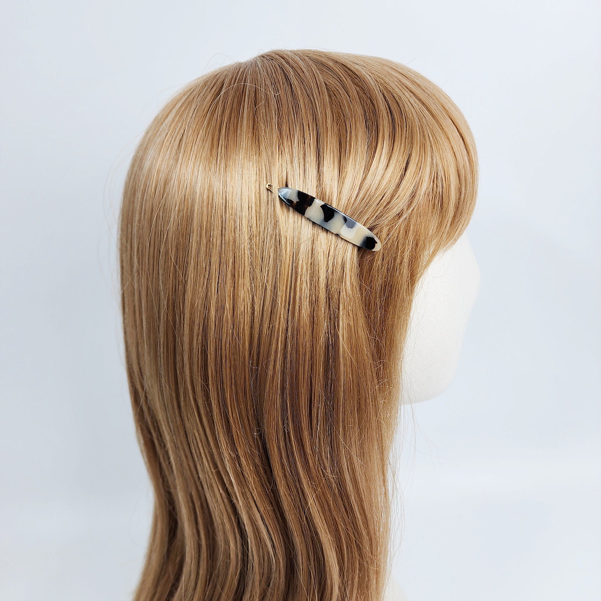 Laurence Round Oval Mini Bobby Pin (2.0 Inch) / Luxurious Small French Hair Pin / Hair Accessory for Woman / Mini Hair Clips
