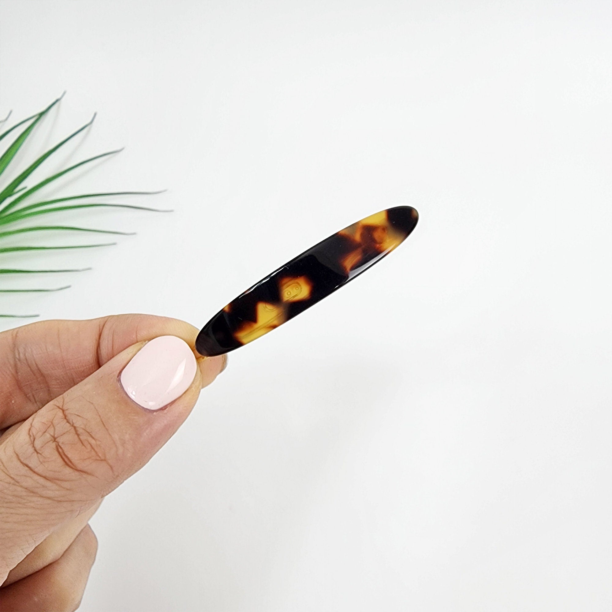 Laurence Round Oval Mini Bobby Pin (2.0 Inch) / Luxurious Small French Hair Pin / Hair Accessory for Woman / Mini Hair Clips