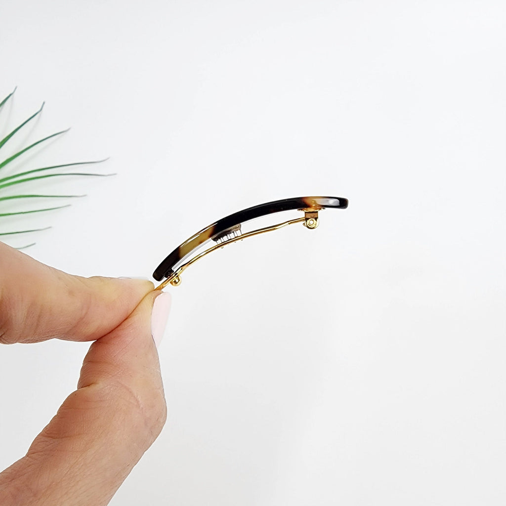 Laurence Round Oval Mini Bobby Pin (2.0 Inch) / Luxurious Small French Hair Pin / Hair Accessory for Woman / Mini Hair Clips