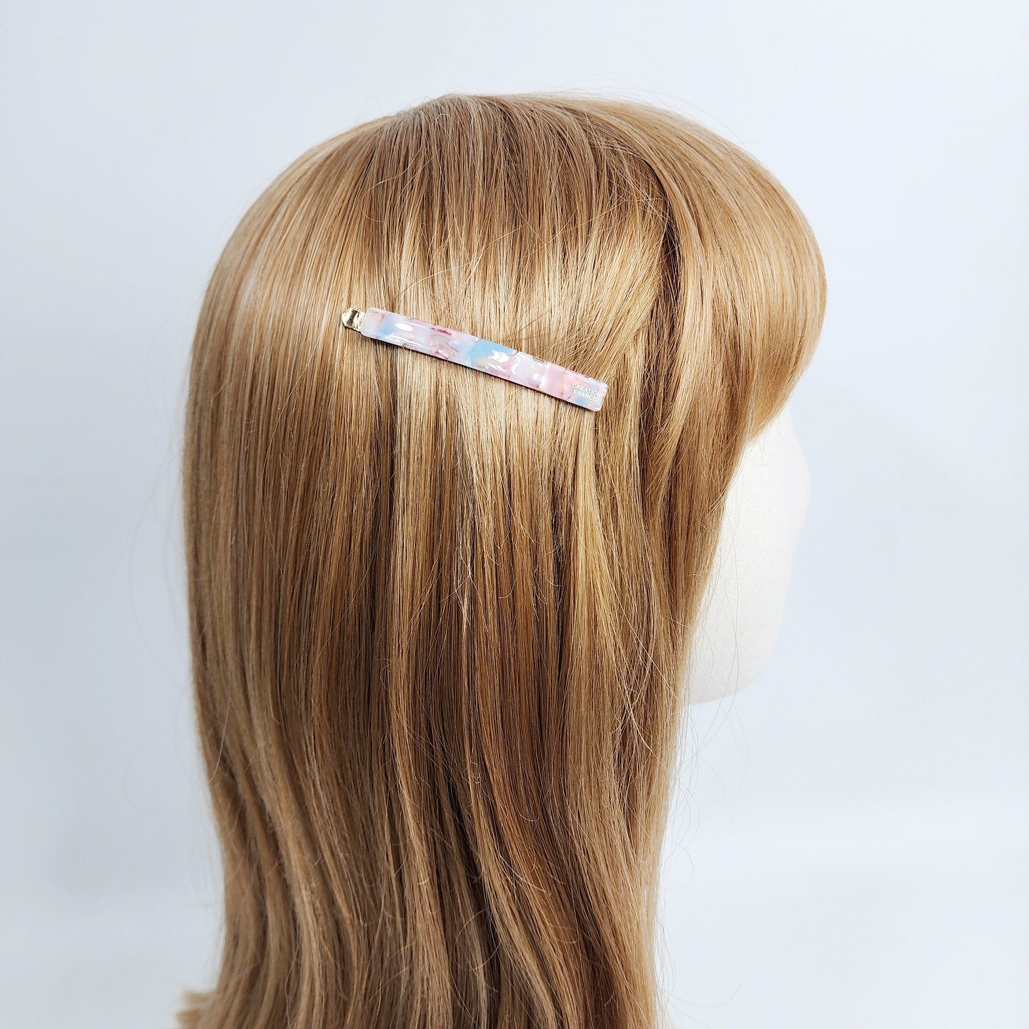 Leopard Pure Color Bobby Pin (2.4 Inch) / Simple Tortoise Shell French Hair Pin / Hair Accessory for Woman / Snap Clip for Girls