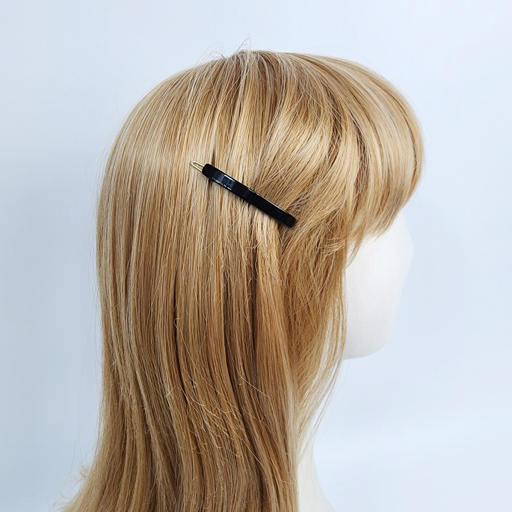 Laurence Curved Line Bobby Pin (2.0 Inch) / Luxurious Small French Hair Pin / Hair Accessory for Woman / Mini Hair Clips