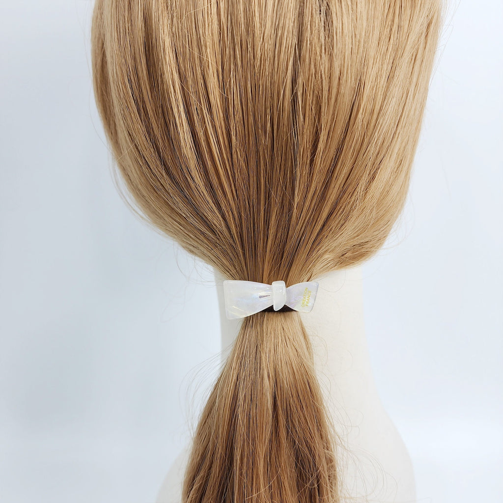 Extra Mini Ribbon Hair Tie (1.6 Inch) / Simple Cute Ponytail Holder / Hair Accessory for Woman / French Hair Tie