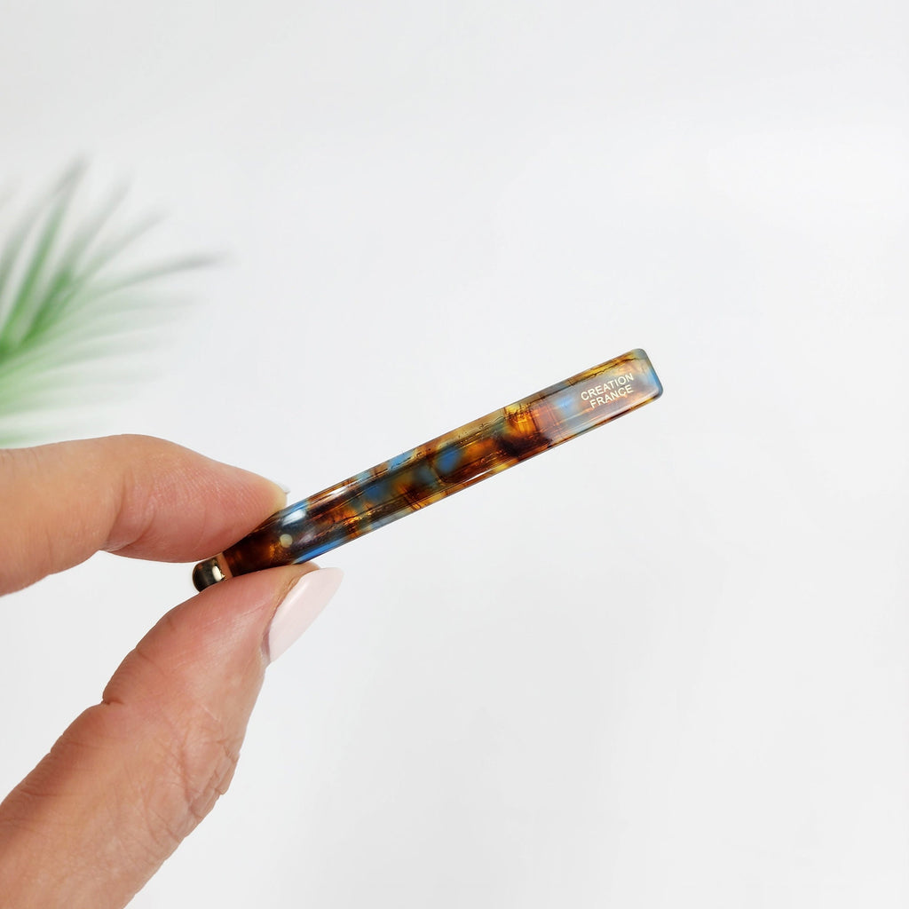 Leopard Pure Color Bobby Pin (2.4 Inch) / Simple Tortoise Shell French Hair Pin / Hair Accessory for Woman / Snap Clip for Girls